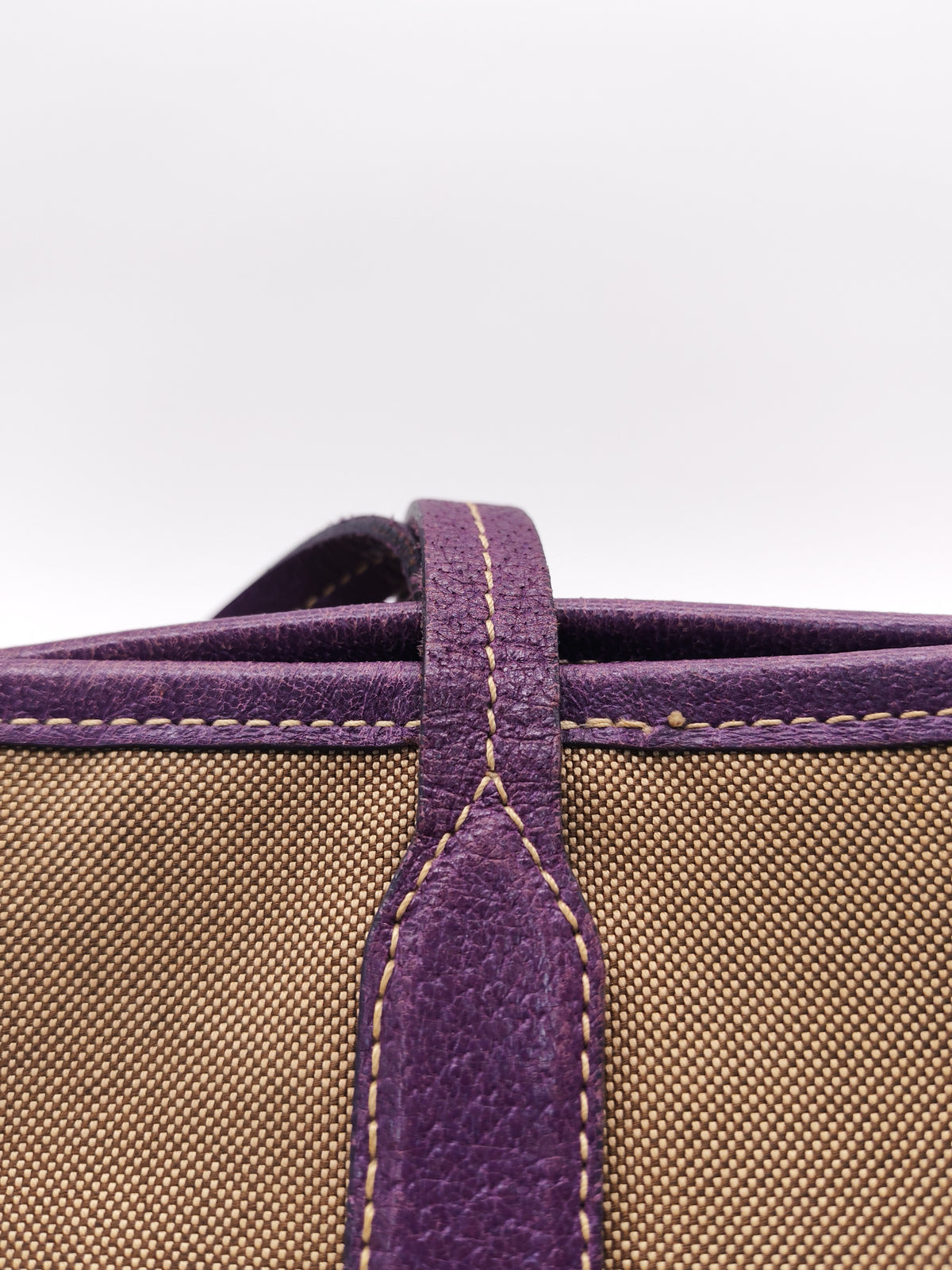 Prada Logo Jacquard Canvas in Brown Tote Bag | Purse Maison Luxury Bags Shop