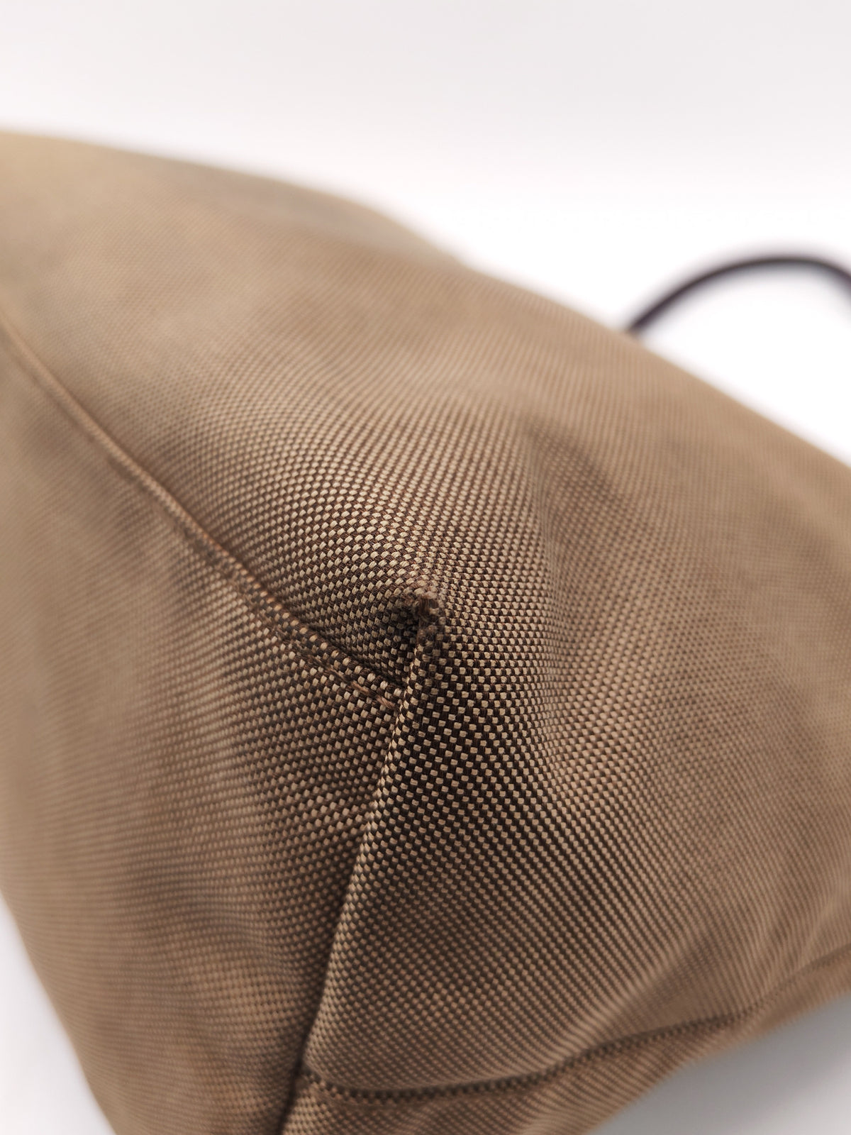 Prada Logo Jacquard Canvas in Brown Tote Bag | Purse Maison Luxury Bags Shop