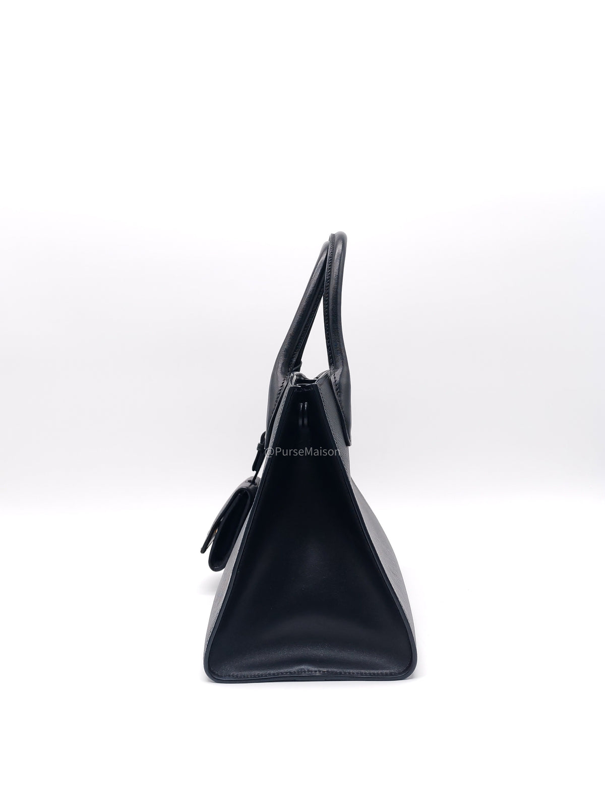 Prada Monochrome Tote Bag Small in Black Saffiano Cuir Calfskin Leather and Gold Hardware | Purse Maison Luxury Bags Shop