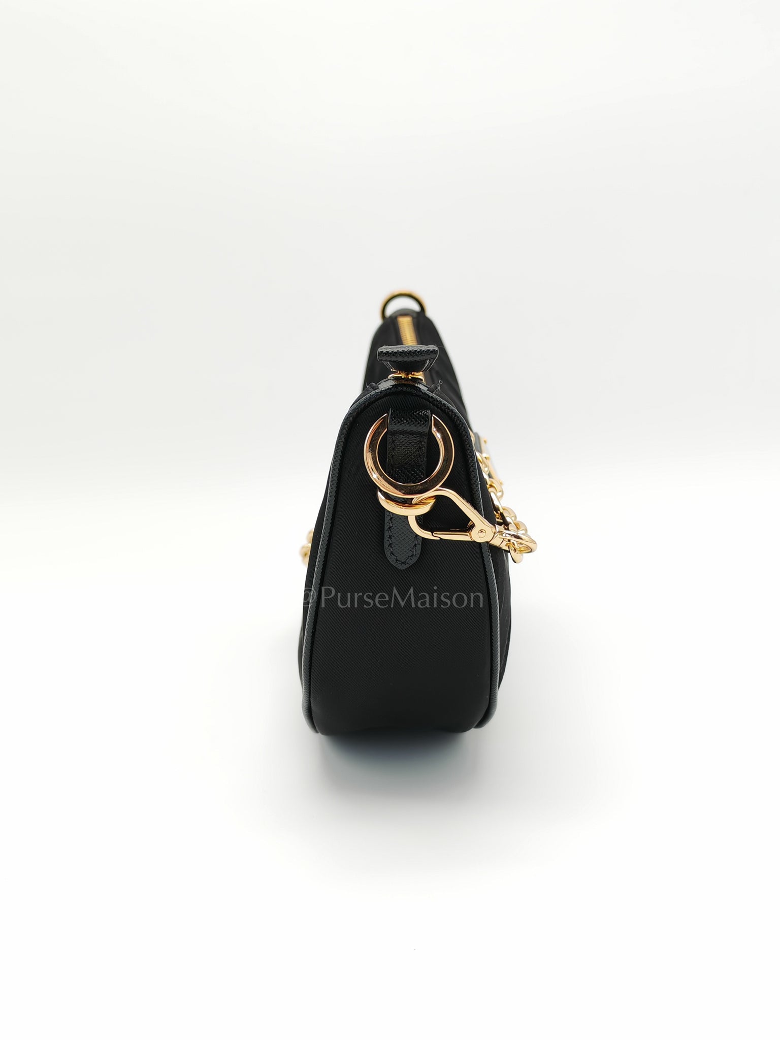 Re-Nylon Demi Lune Bandoliera Crossbody Bag | Purse Maison Luxury Bags Shop