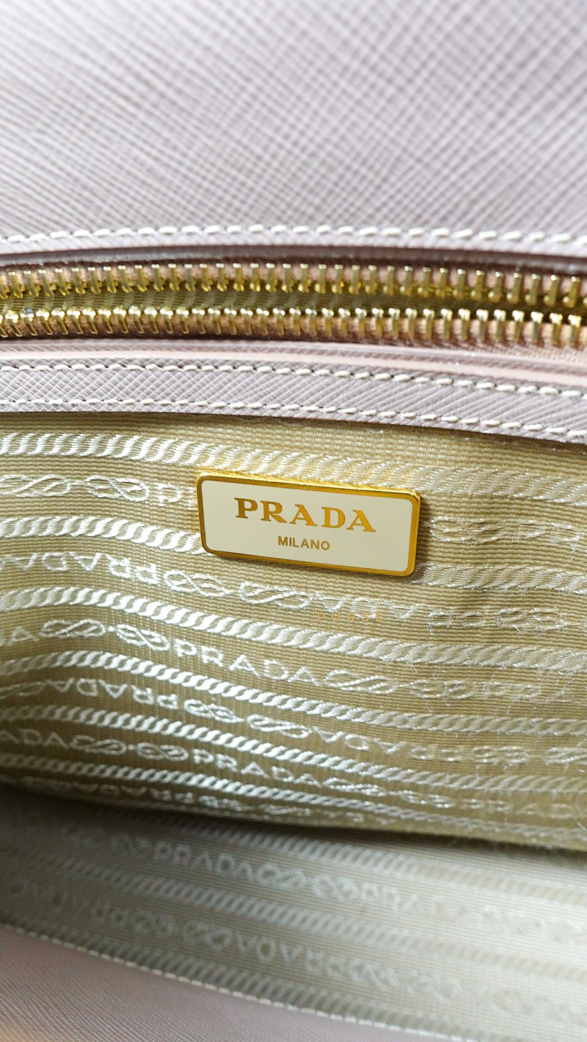 Prada Galleria Saffiano Leather Mini Bag - Poudre – Amuze