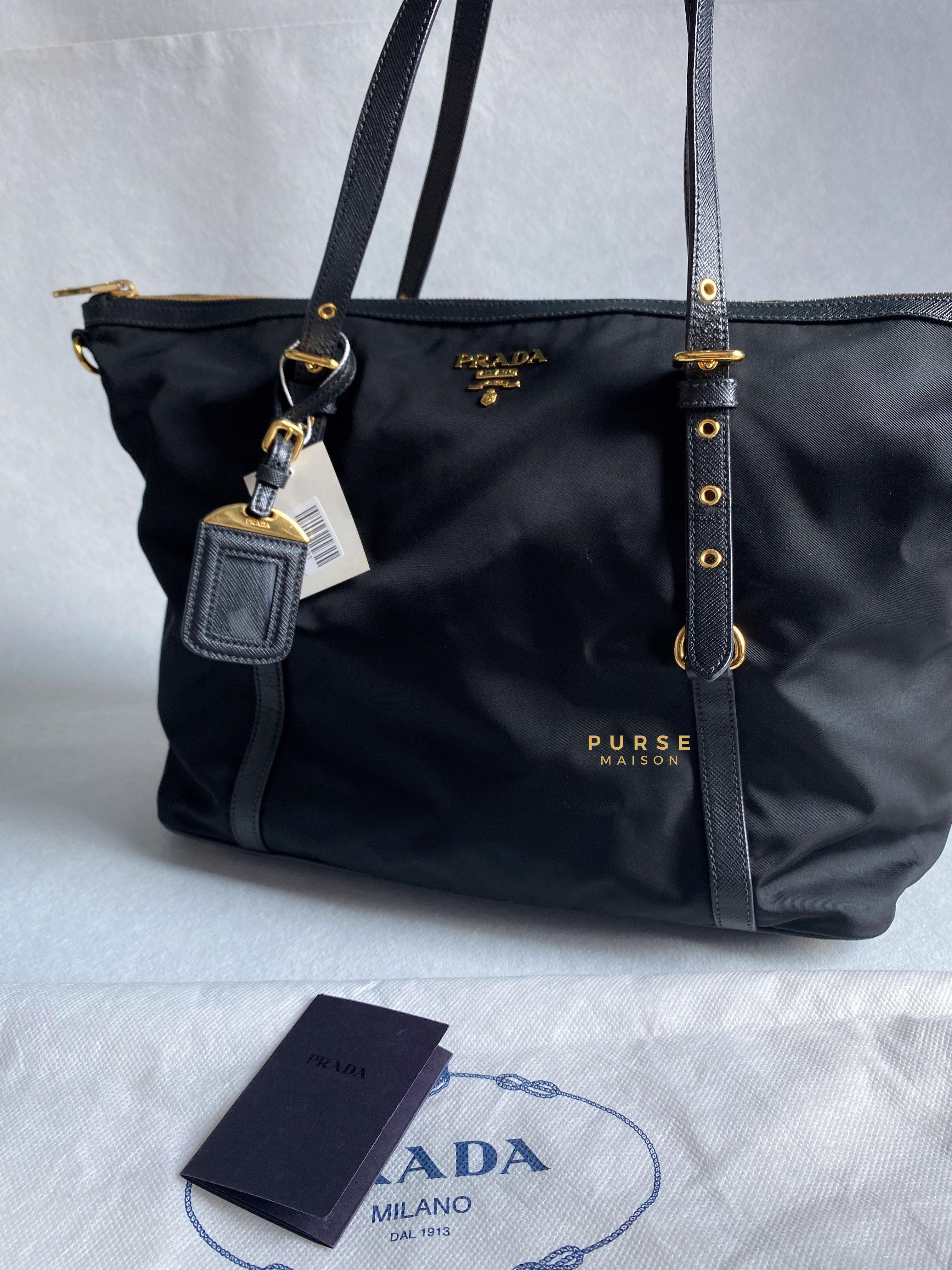 Prada tessuto tote hotsell