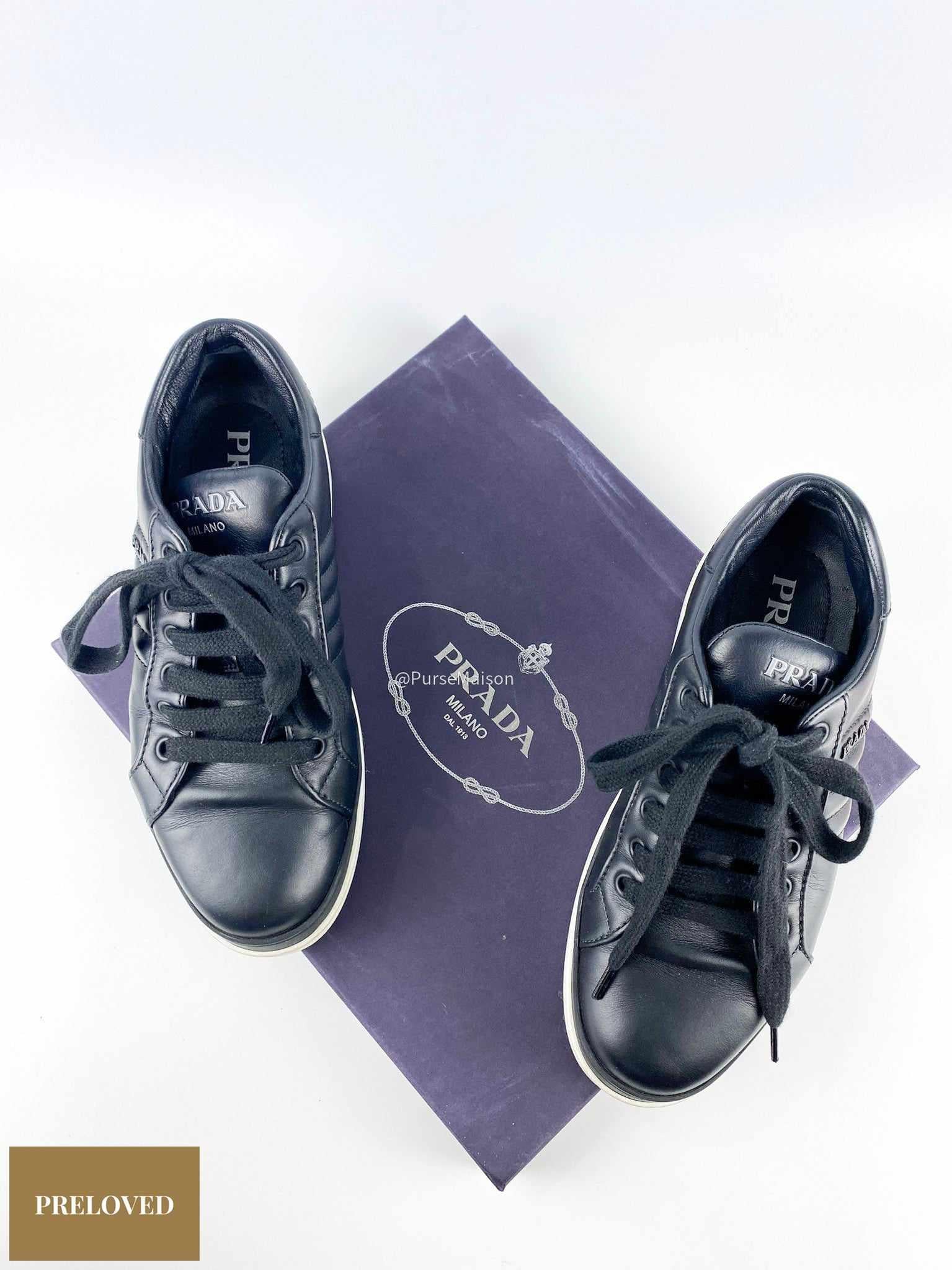 Prada Vintage Avenue Low Tops Sneakers Size 36 EU (23.5 cm)