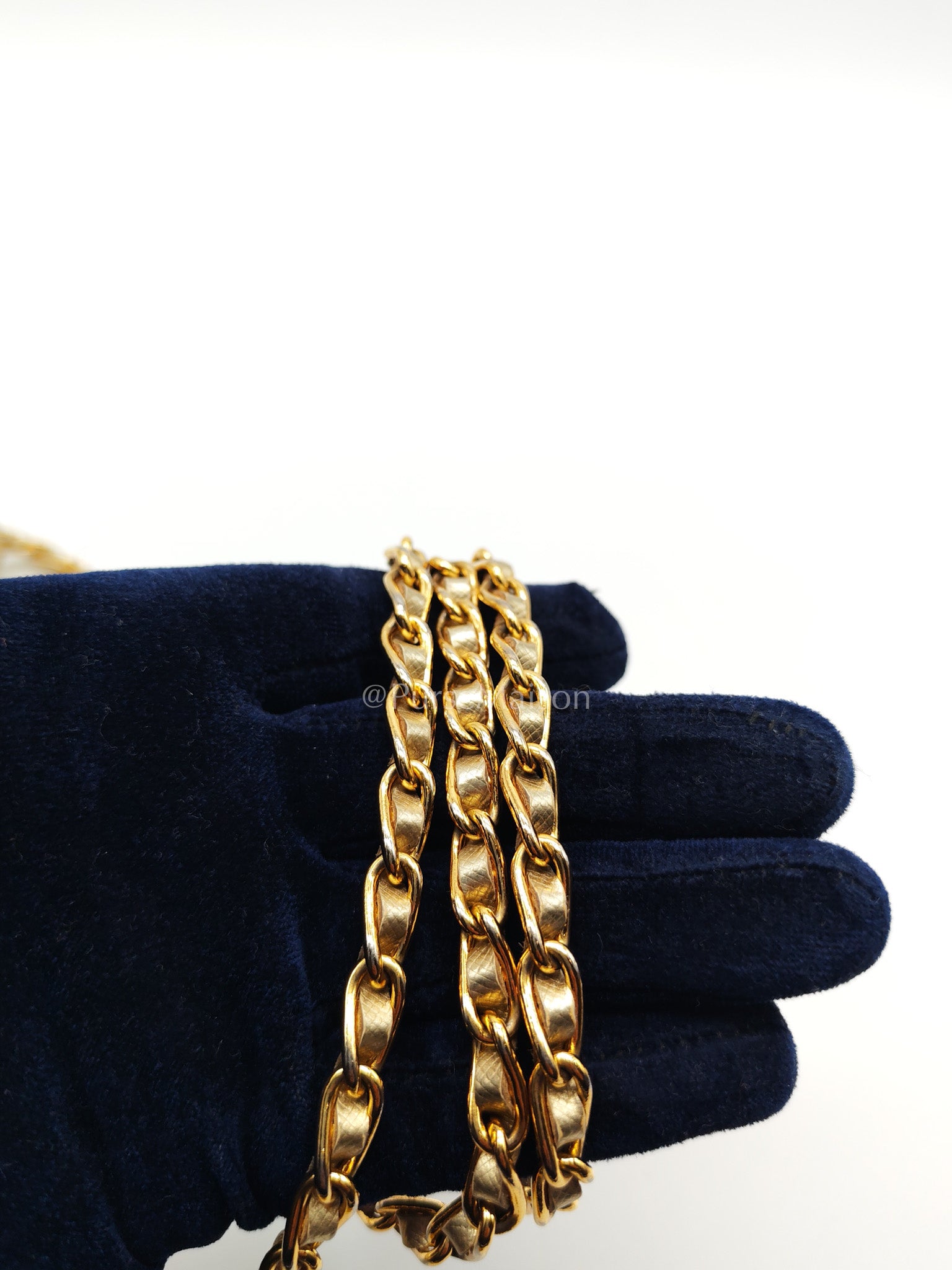 Prada Wallet on Chain Metal Oro in Gold Saffiano Leather and Gold Hardware | Purse Maison Luxury Bags Shop