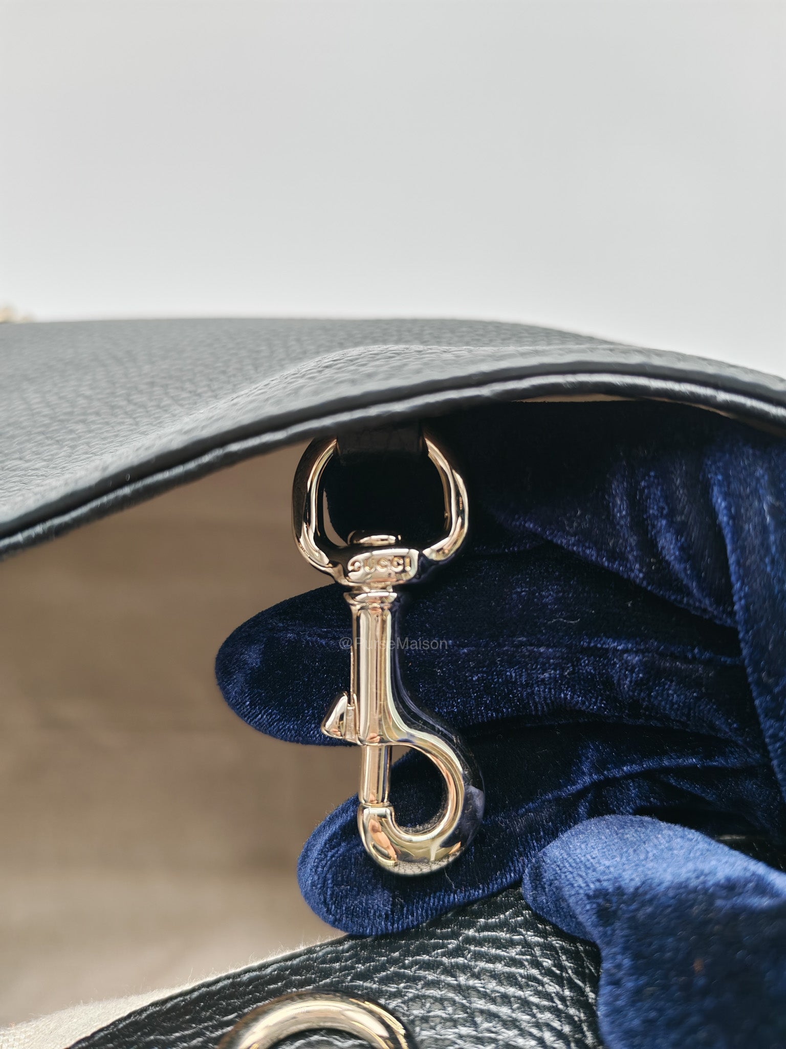 Price: Gucci Soho Chain Shoulder Bag in Black | Purse Maison Luxury Bags Shop