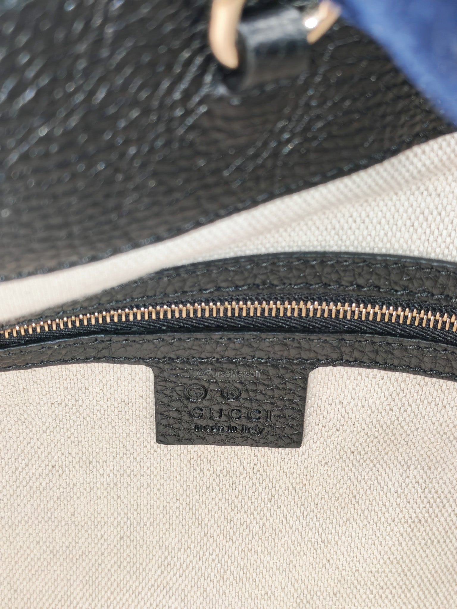 Price: Gucci Soho Chain Shoulder Bag in Black | Purse Maison Luxury Bags Shop