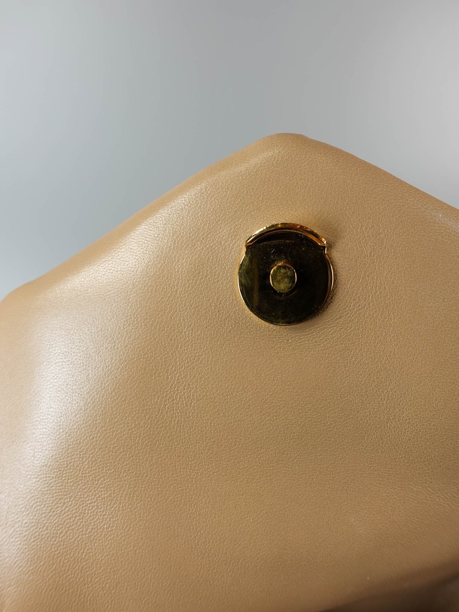 Puffer Medium Beige Lambskin in Gold Hardware | Purse Maison Luxury Bags Shop