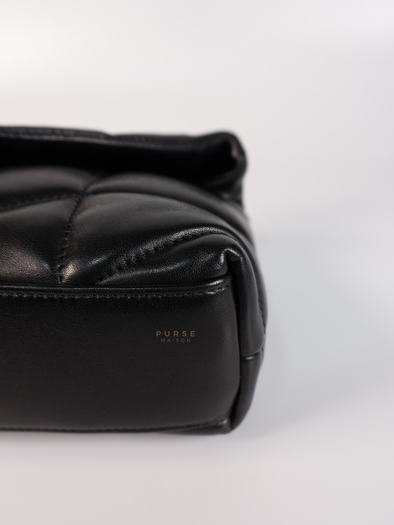 Puffer Toy Bag in Black Quilted Lambskin Leather | Purse Maison Luxury Bags Shop