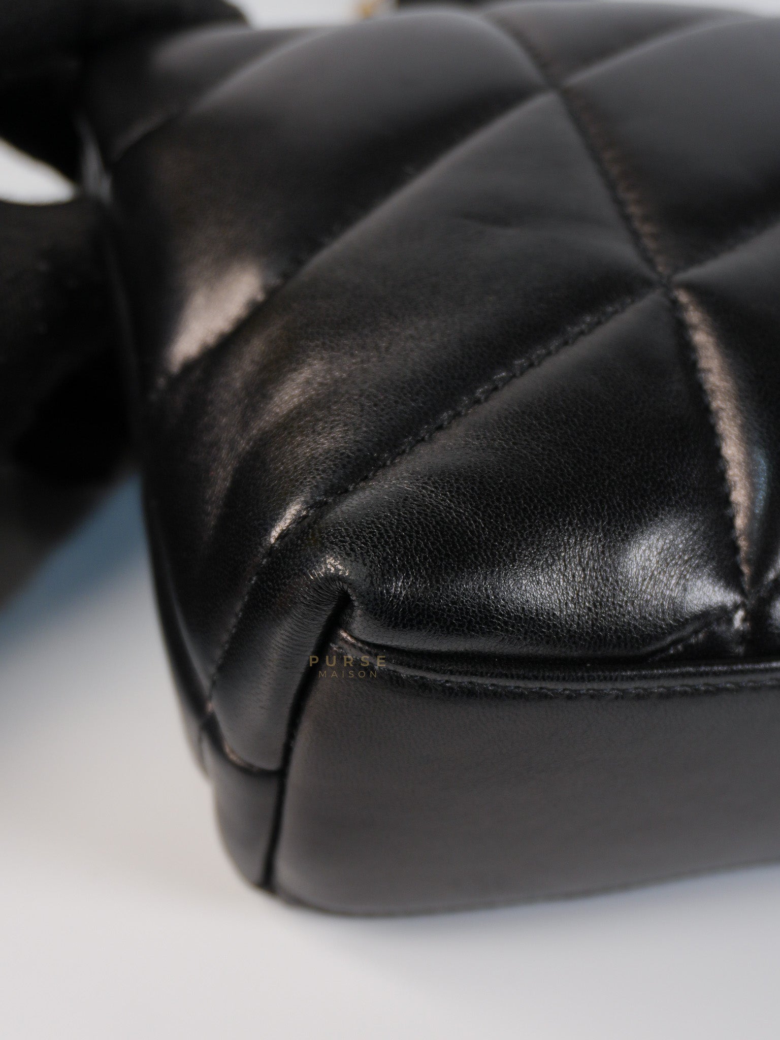 Puffer Toy Bag in Black Quilted Lambskin Leather | Purse Maison Luxury Bags Shop