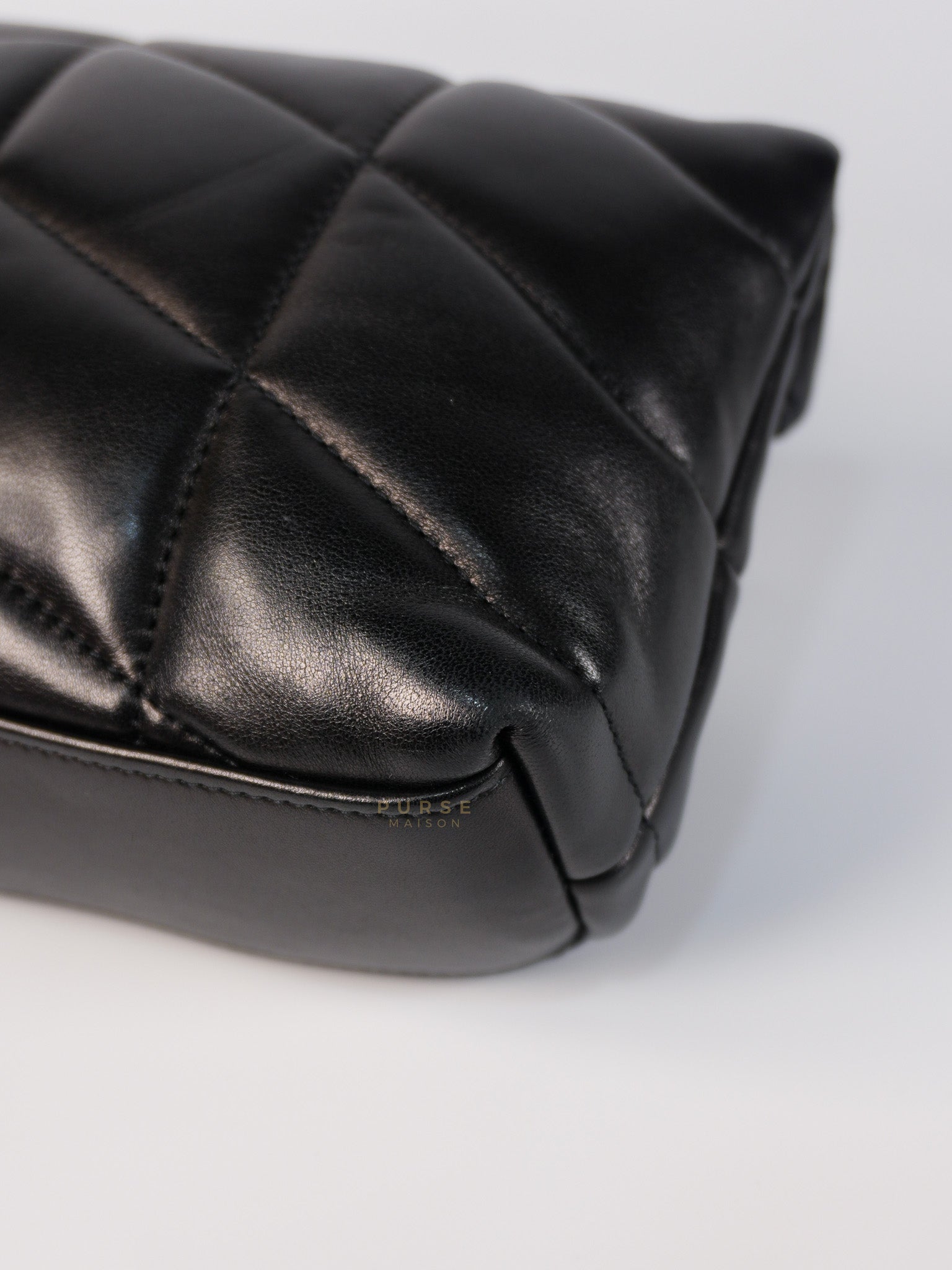 Puffer Toy Bag in Black Quilted Lambskin Leather | Purse Maison Luxury Bags Shop