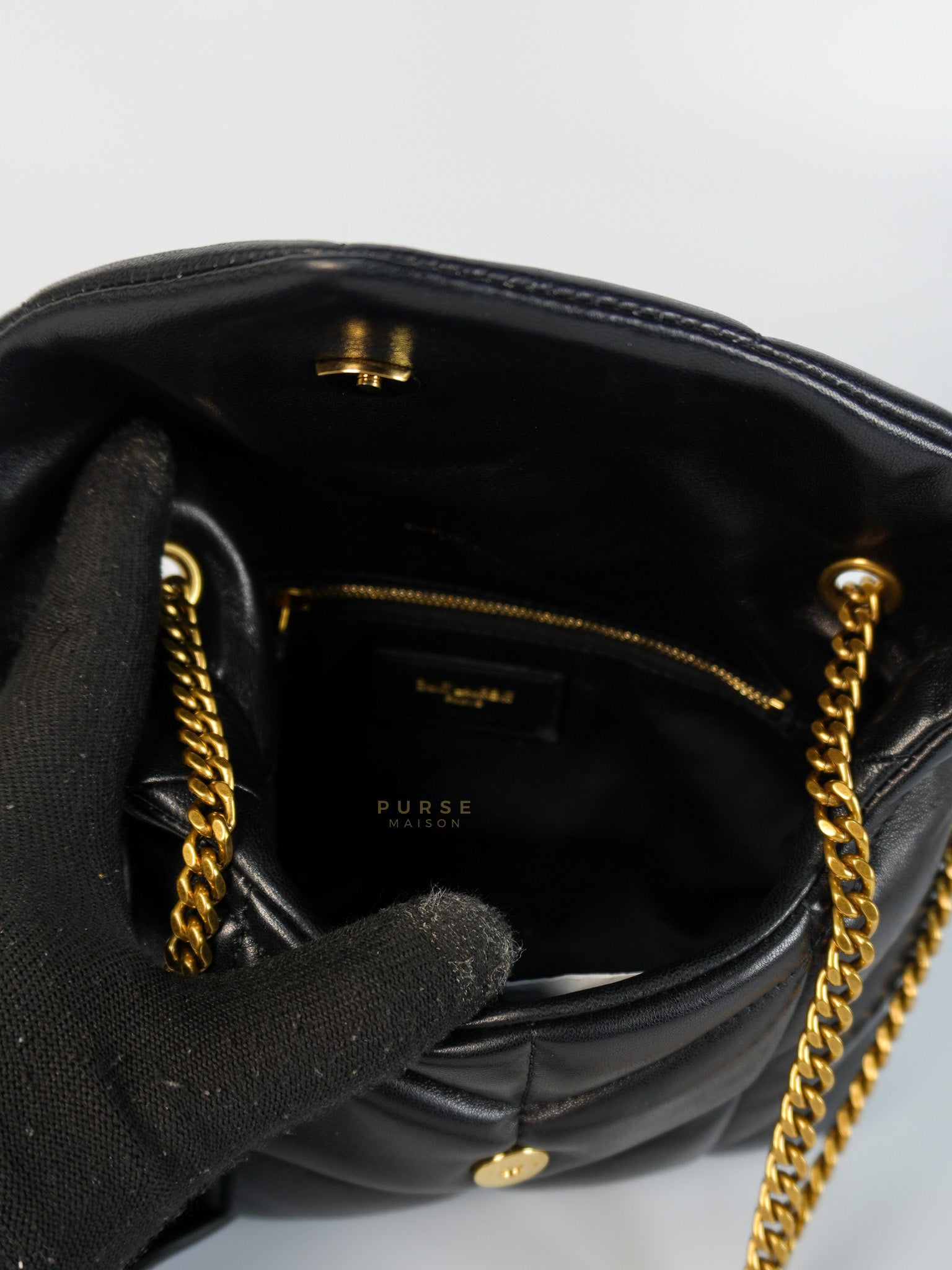 Puffer Toy Bag in Black Quilted Lambskin Leather | Purse Maison Luxury Bags Shop