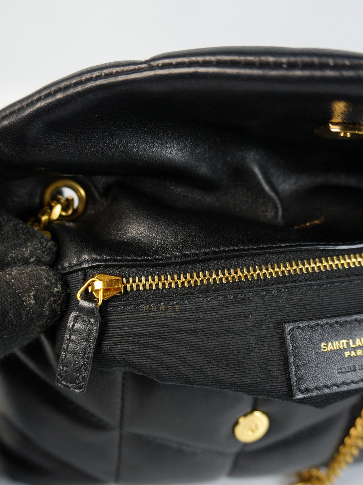 Puffer Toy Bag in Black Quilted Lambskin Leather | Purse Maison Luxury Bags Shop