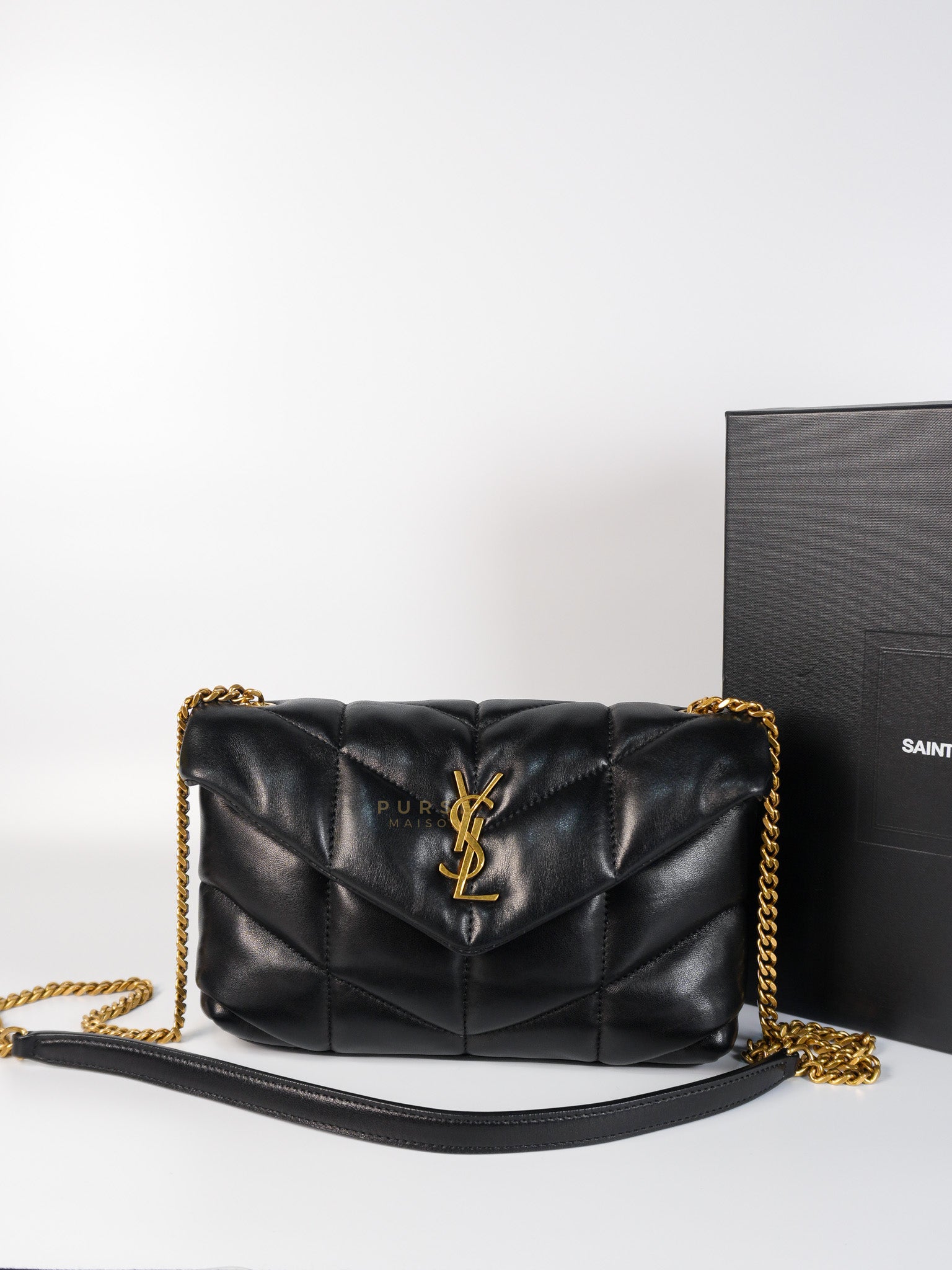 Puffer Toy Bag in Black Quilted Lambskin Leather | Purse Maison Luxury Bags Shop