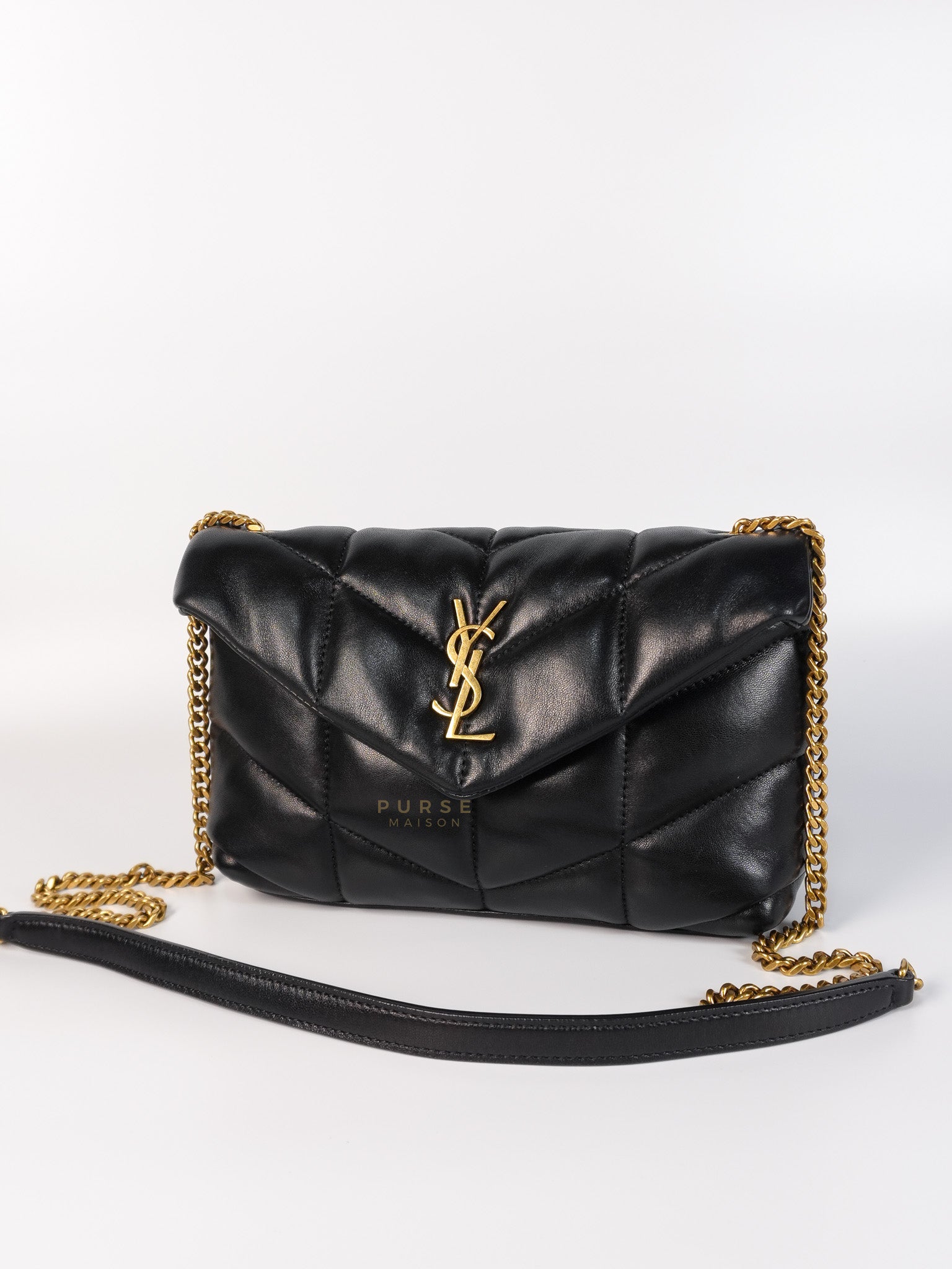Puffer Toy Bag in Black Quilted Lambskin Leather | Purse Maison Luxury Bags Shop