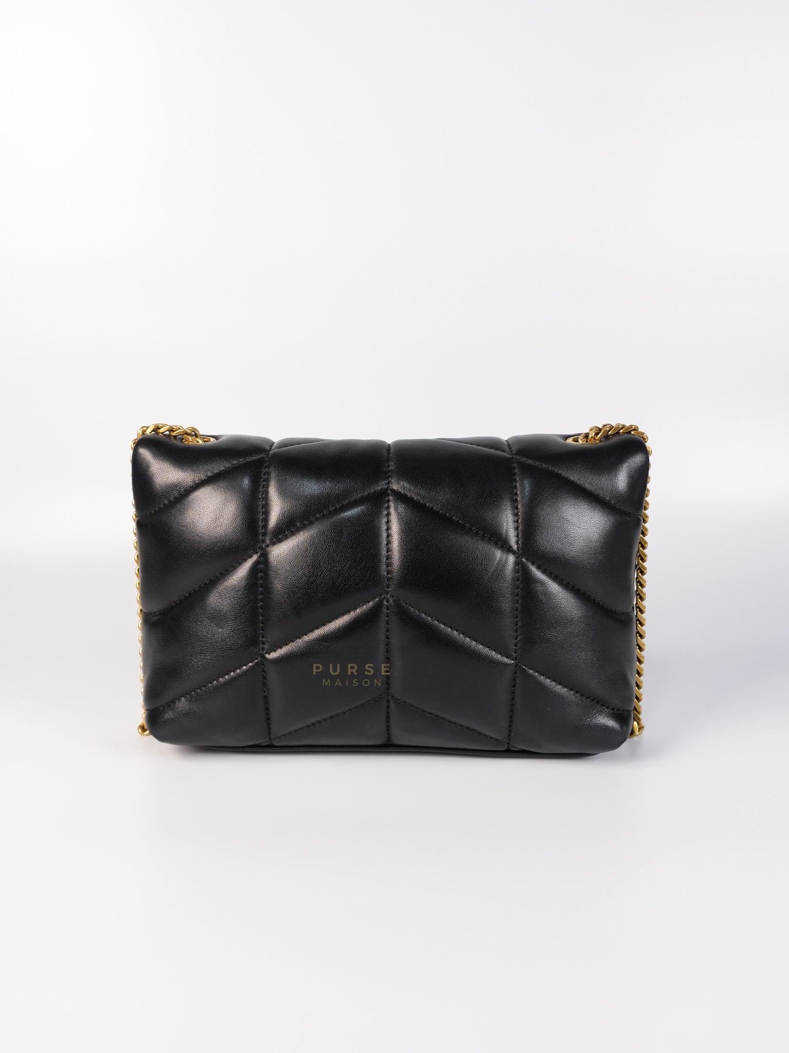 Puffer Toy Bag in Black Quilted Lambskin Leather | Purse Maison Luxury Bags Shop