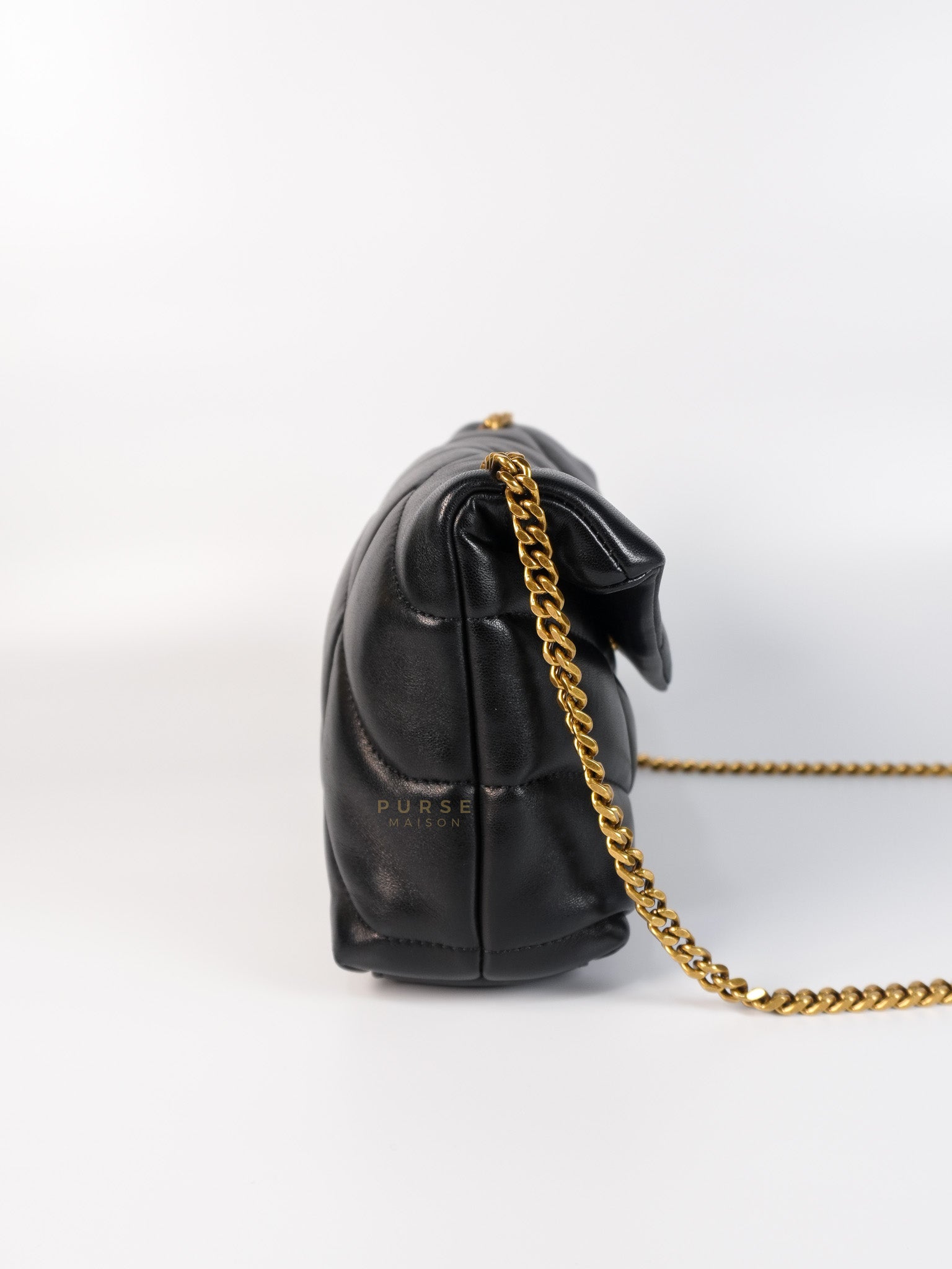 Puffer Toy Bag in Black Quilted Lambskin Leather | Purse Maison Luxury Bags Shop