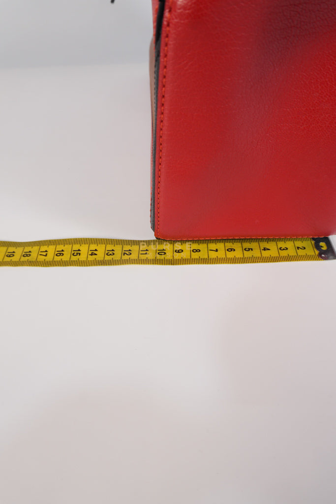 Puzzle Bag Small in Tricolor Brown/Red/Black Goatskin Leather | Purse Maison Luxury Bags Shop