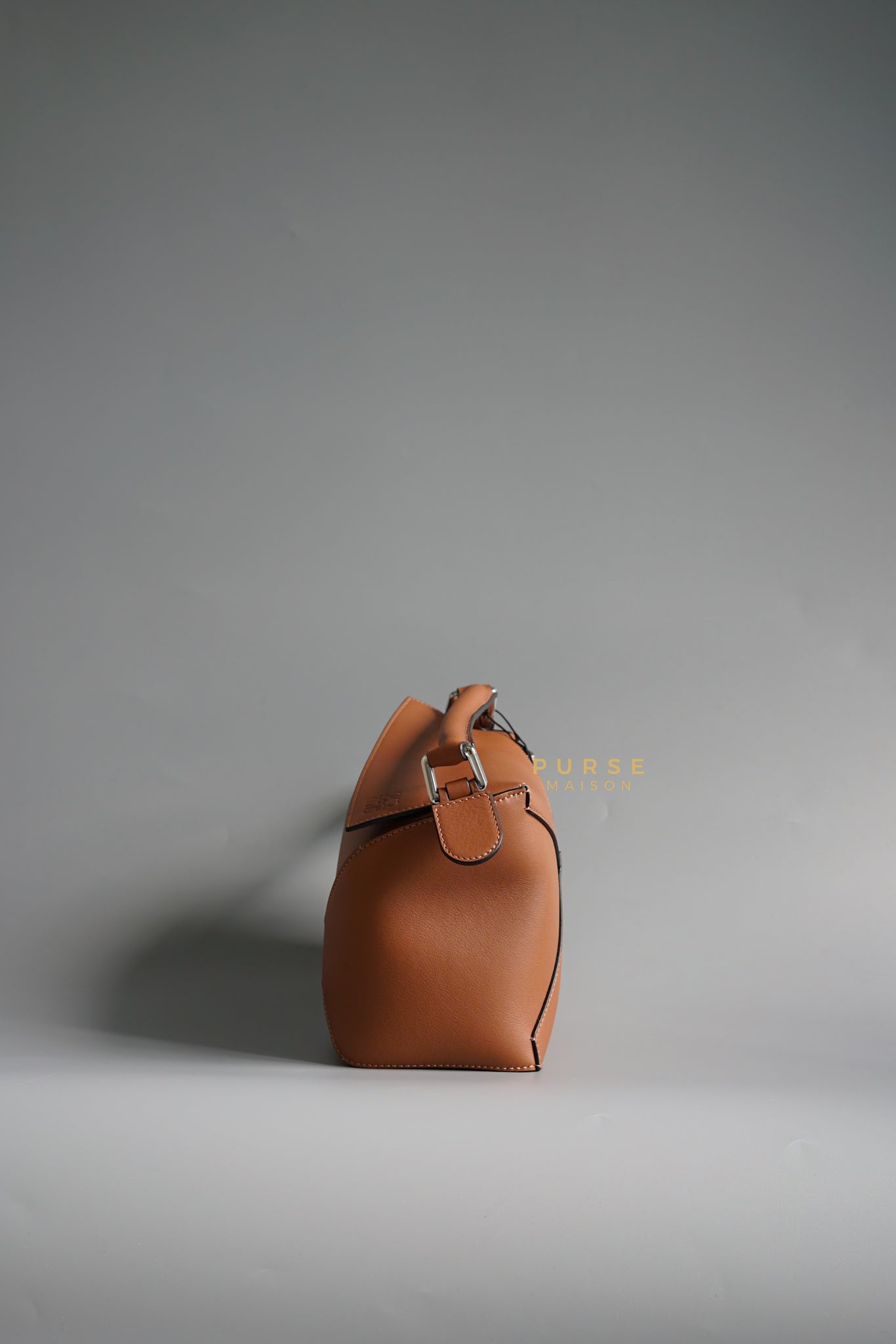 Puzzle Edge Small Bag in Tan Calfskin | Purse Maison Luxury Bags Shop