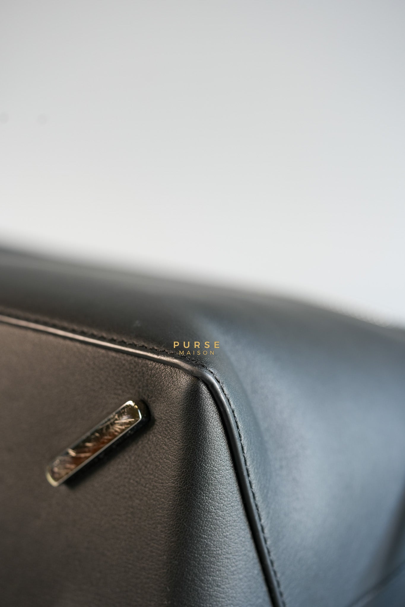 Puzzle Large Satin Black Calfskin Leather Bag | Purse Maison Luxury Bags Shop