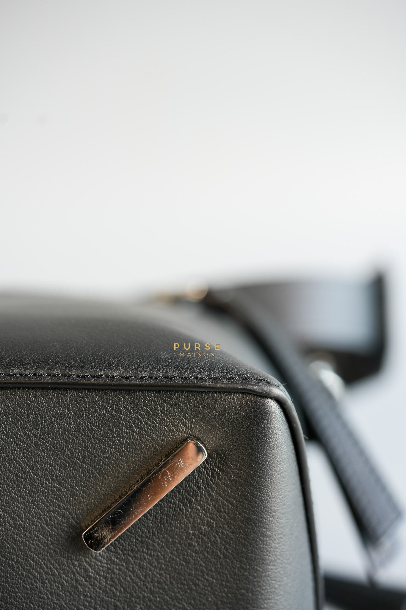 Puzzle Large Satin Black Calfskin Leather Bag | Purse Maison Luxury Bags Shop