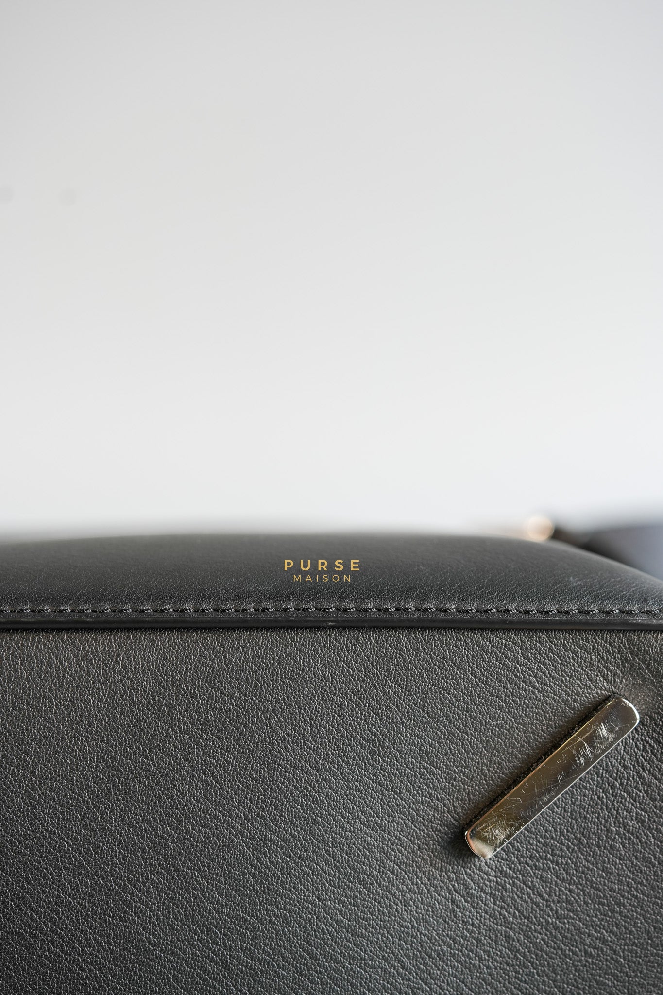 Puzzle Large Satin Black Calfskin Leather Bag | Purse Maison Luxury Bags Shop