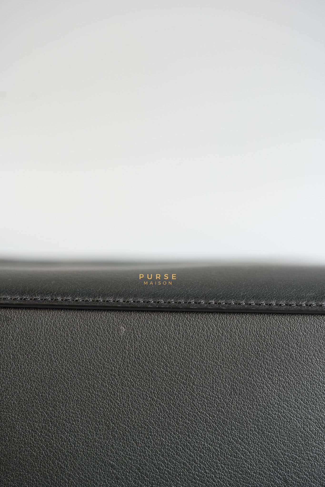Puzzle Large Satin Black Calfskin Leather Bag | Purse Maison Luxury Bags Shop