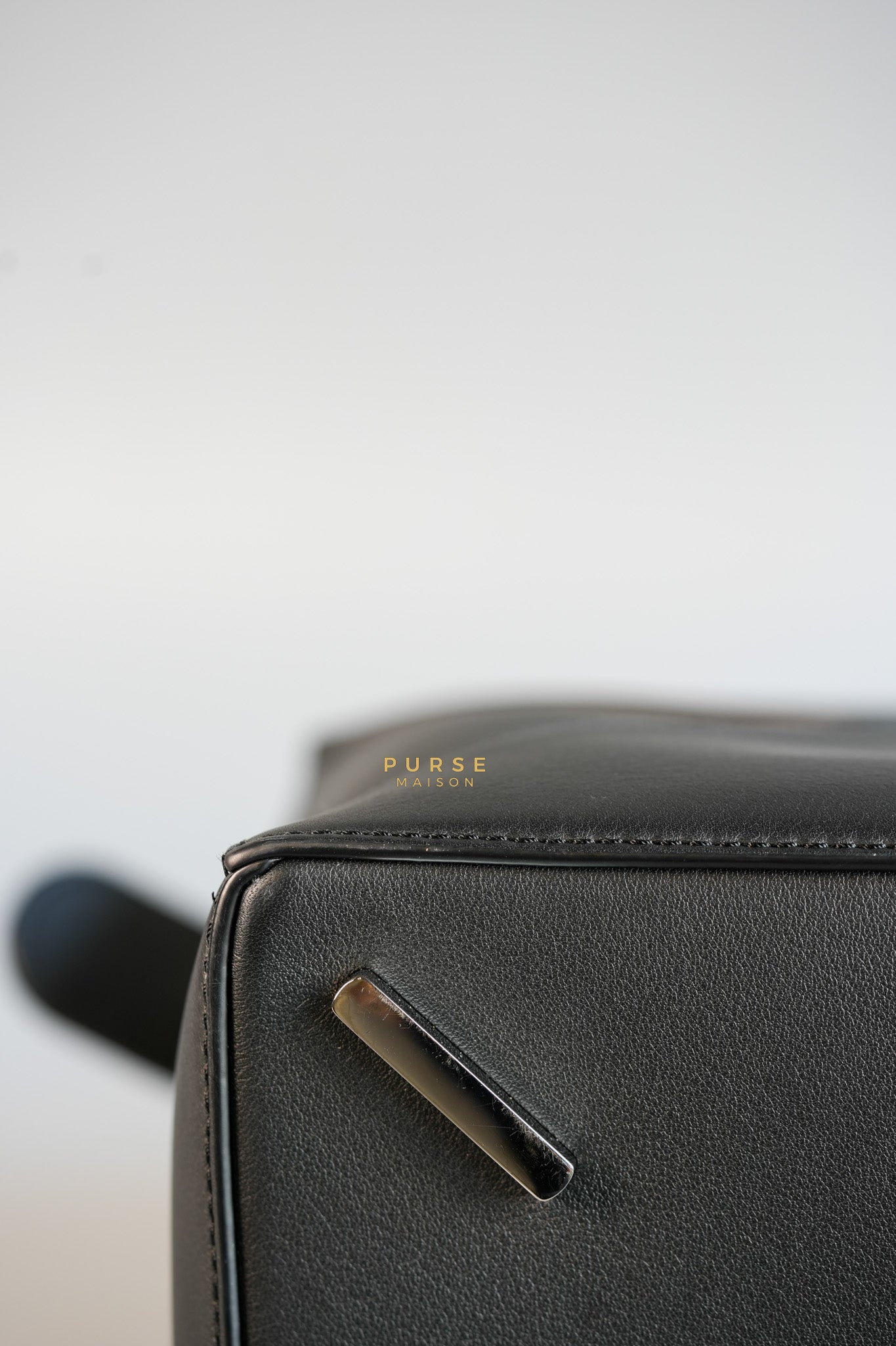 Puzzle Large Satin Black Calfskin Leather Bag | Purse Maison Luxury Bags Shop