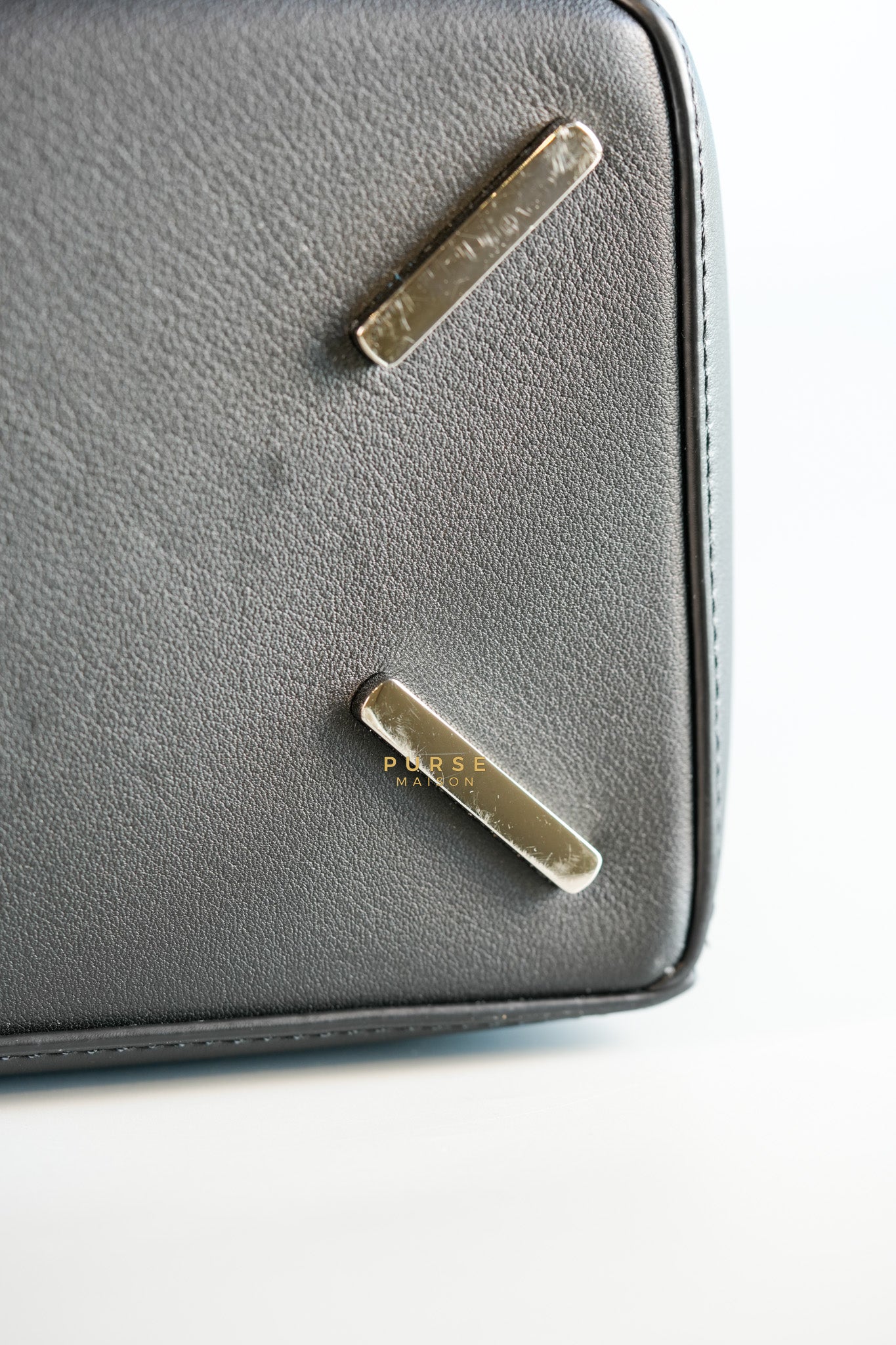 Puzzle Large Satin Black Calfskin Leather Bag | Purse Maison Luxury Bags Shop