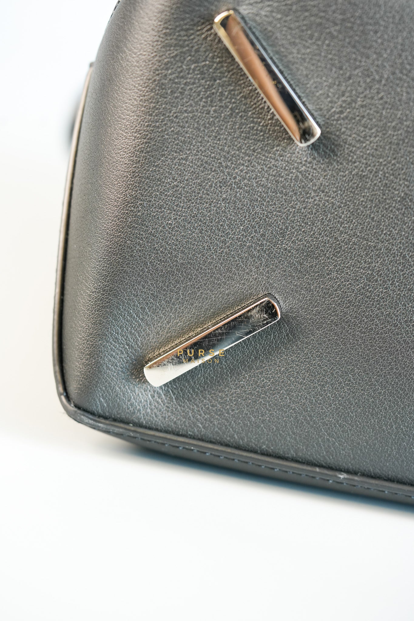 Puzzle Large Satin Black Calfskin Leather Bag | Purse Maison Luxury Bags Shop