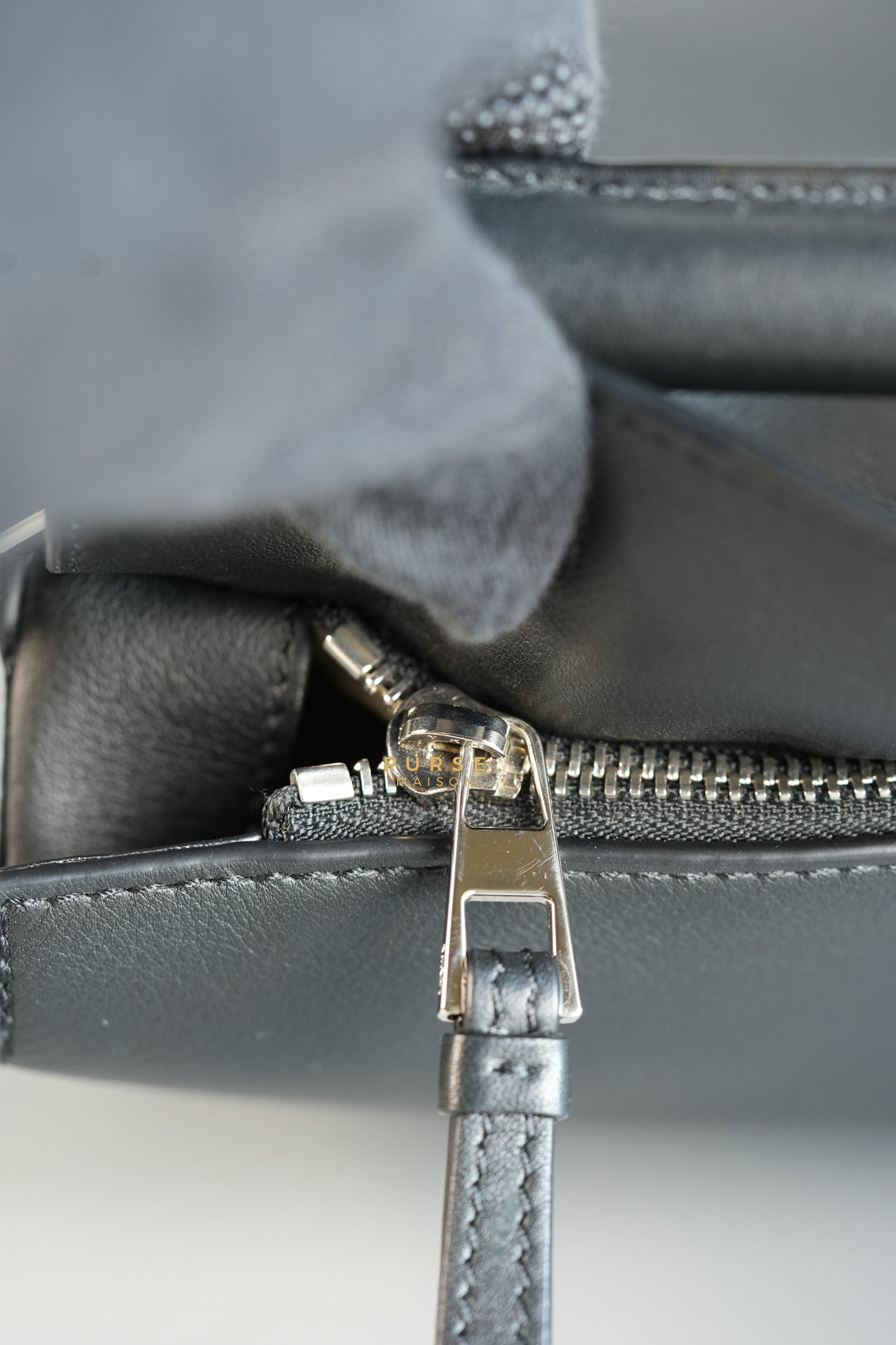 Puzzle Large Satin Black Calfskin Leather Bag | Purse Maison Luxury Bags Shop