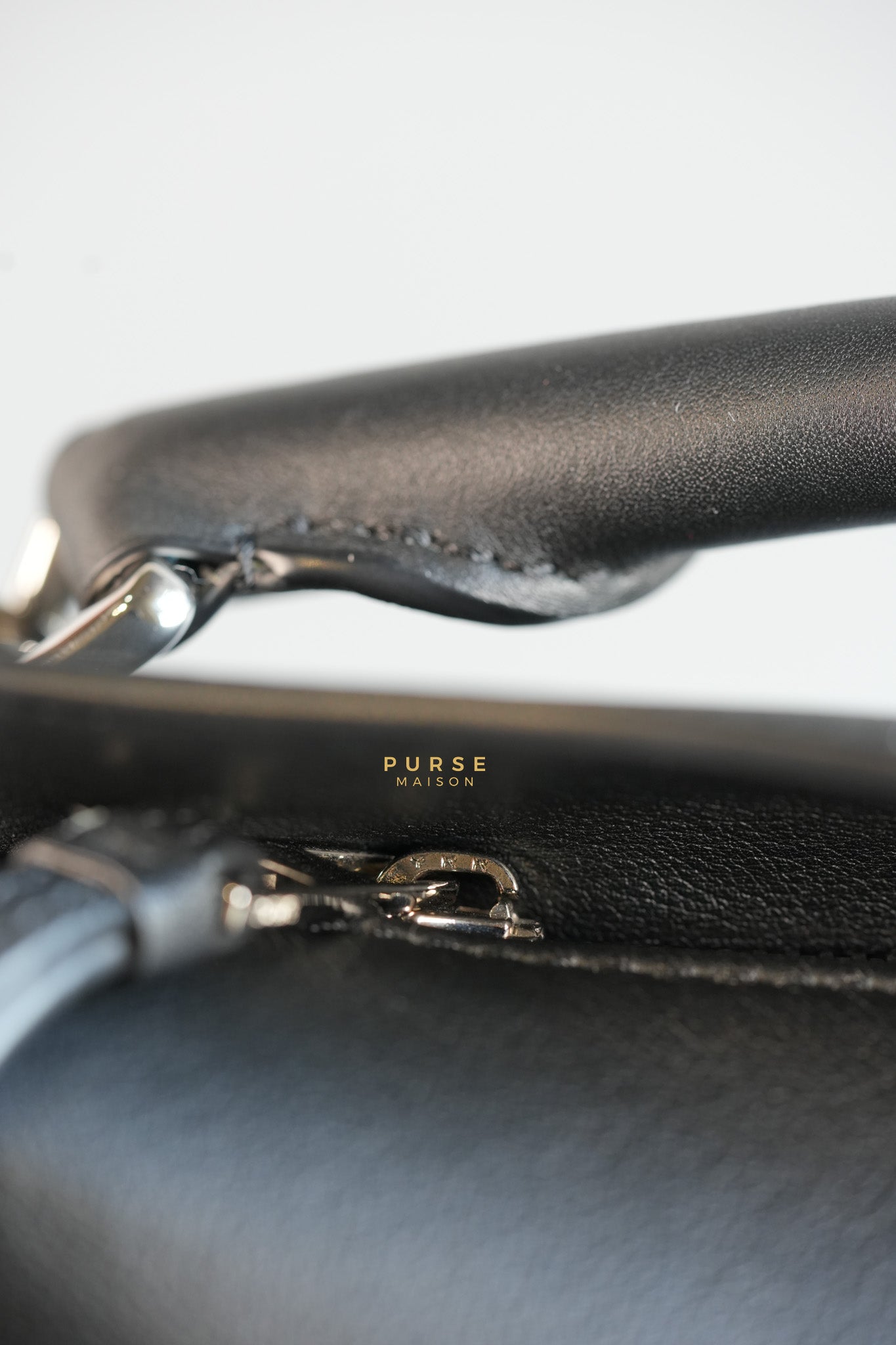 Puzzle Large Satin Black Calfskin Leather Bag | Purse Maison Luxury Bags Shop