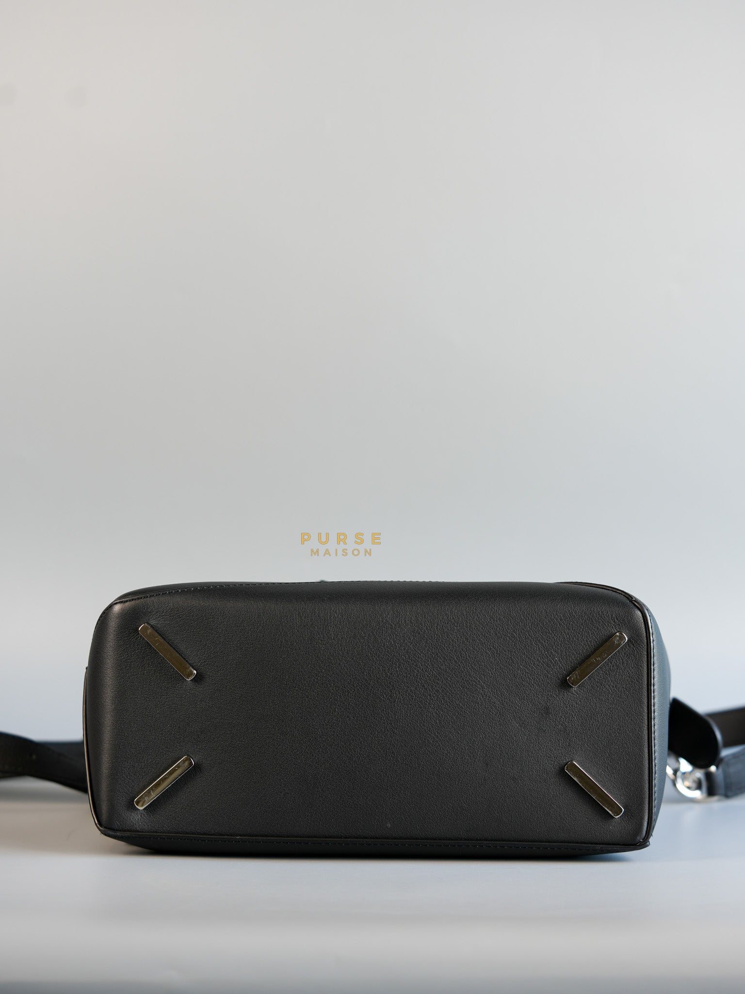 Puzzle Large Satin Black Calfskin Leather Bag | Purse Maison Luxury Bags Shop