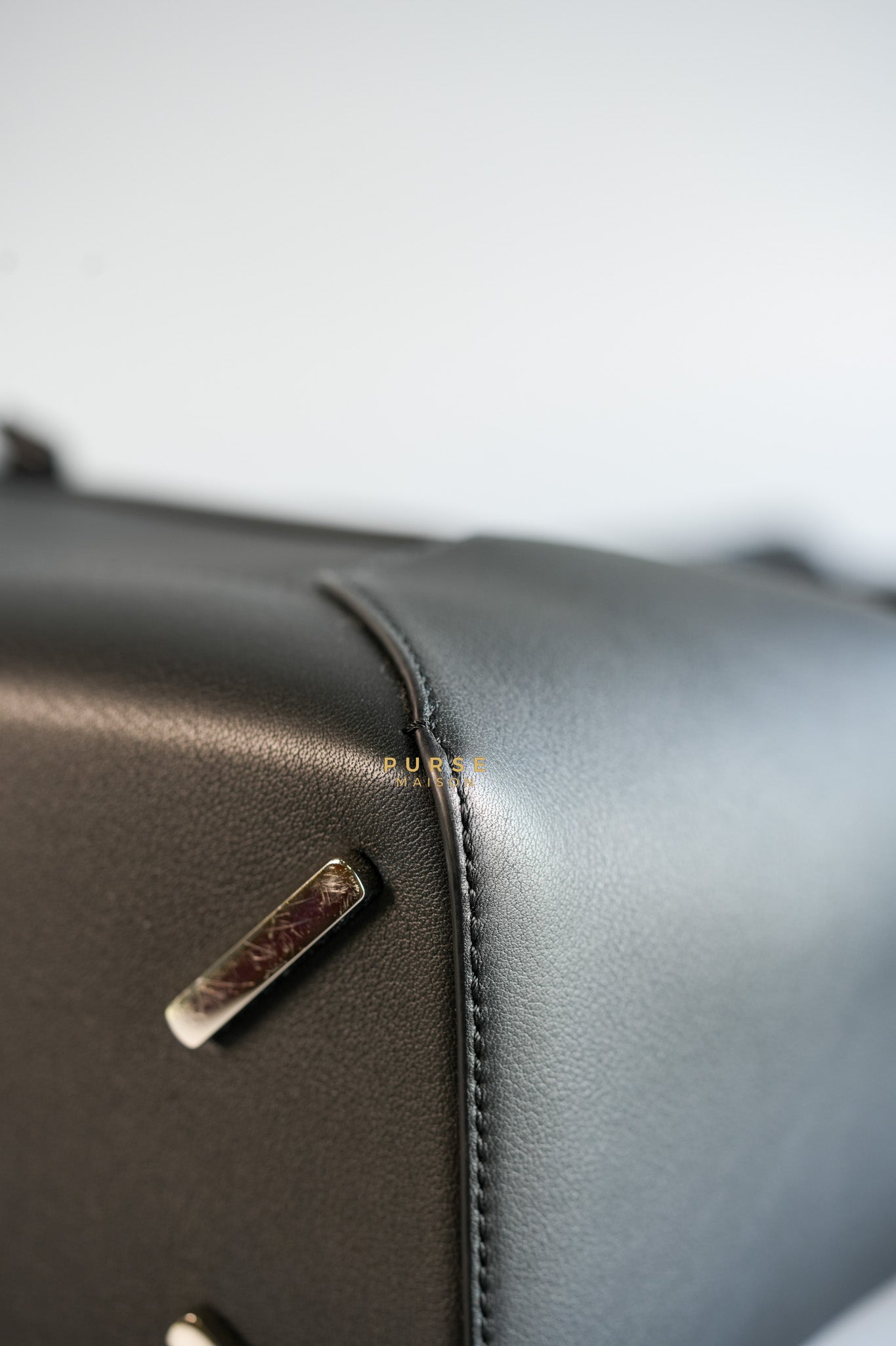 Puzzle Large Satin Black Calfskin Leather Bag | Purse Maison Luxury Bags Shop
