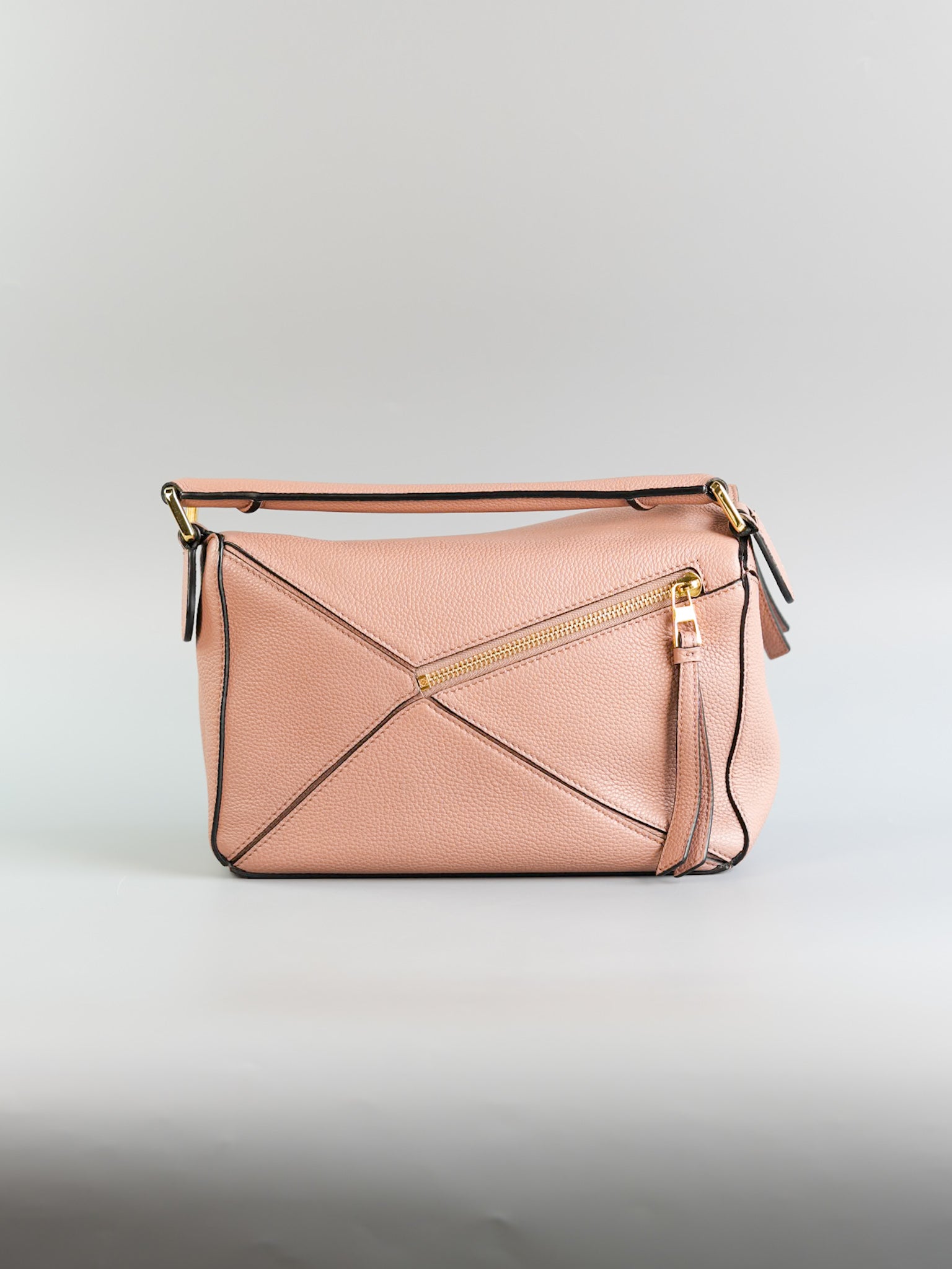 Puzzle Small Bag in Old Rose Grained Calfskin | Purse Maison Luxury Bags Shop