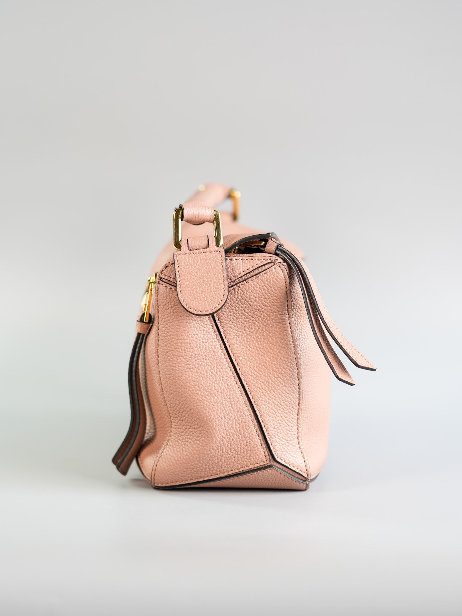 Puzzle Small Bag in Old Rose Grained Calfskin | Purse Maison Luxury Bags Shop