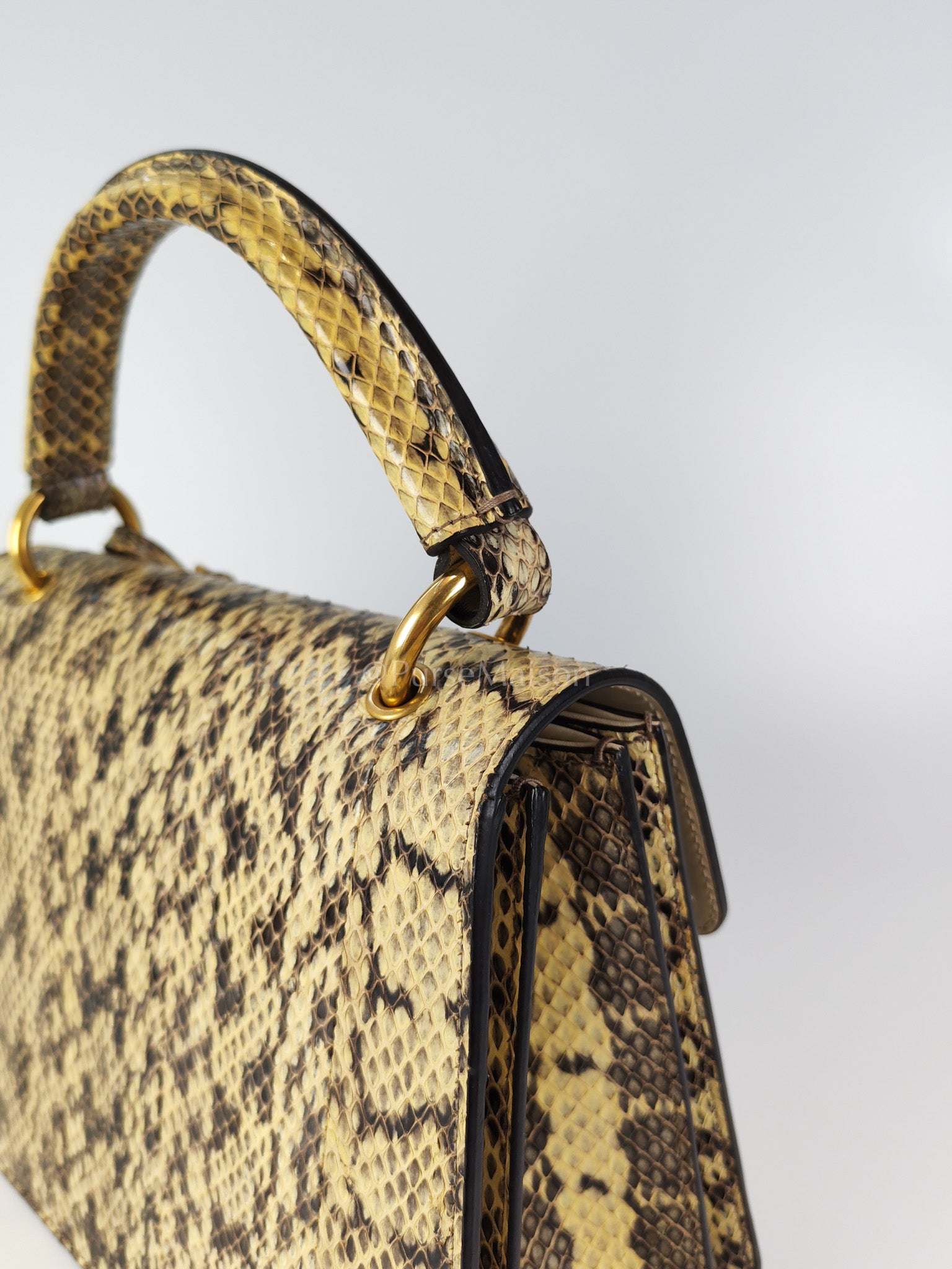 Python Queen Margaret “Loved” Top Handle Bag | Purse Maison Luxury Bags Shop