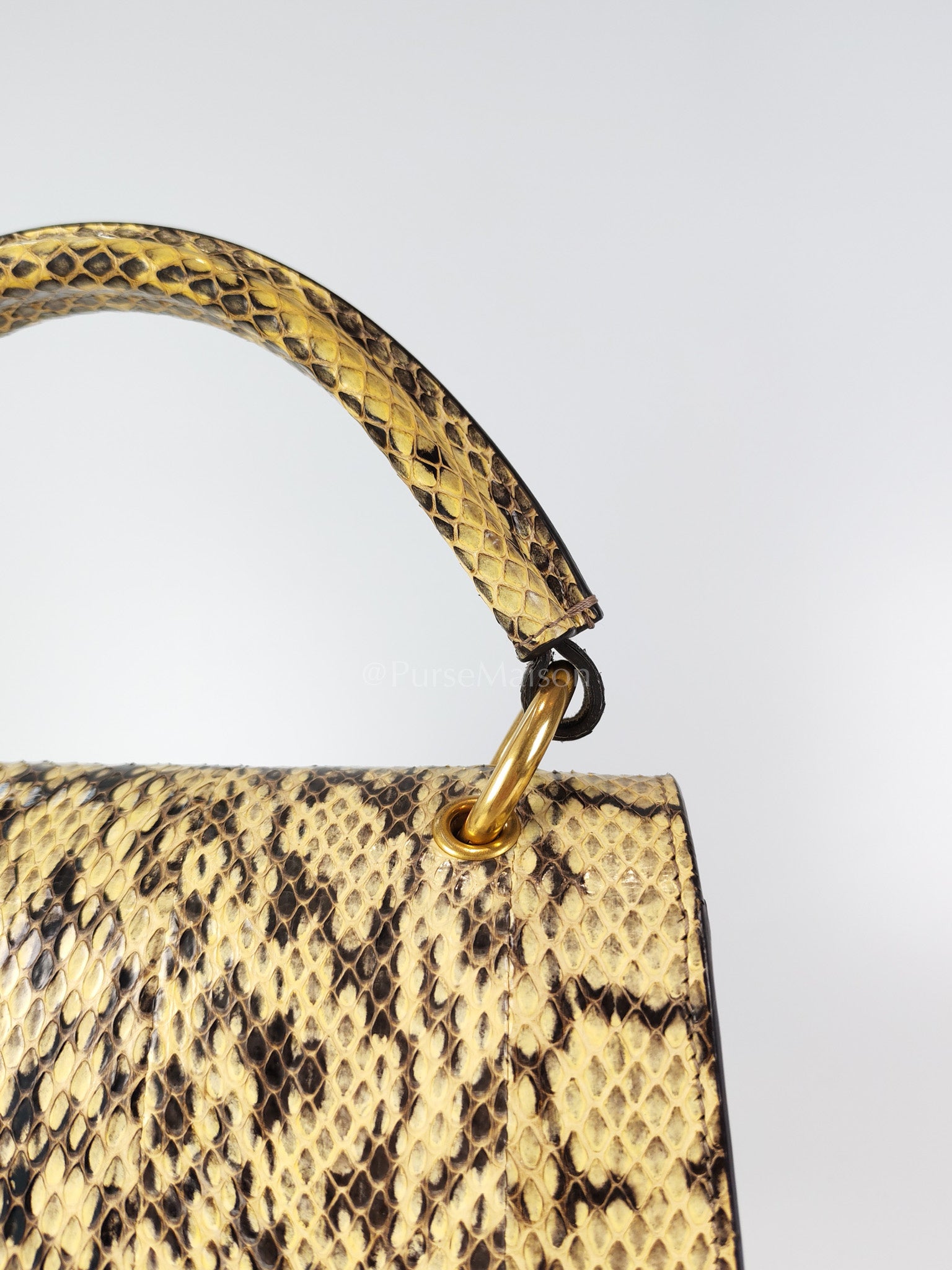 Python Queen Margaret “Loved” Top Handle Bag | Purse Maison Luxury Bags Shop