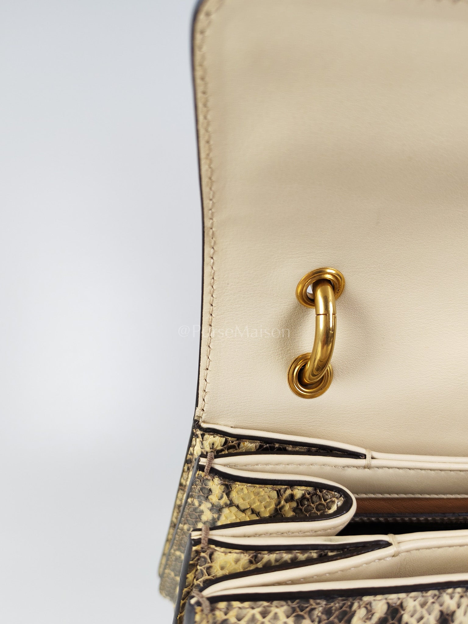 Python Queen Margaret “Loved” Top Handle Bag | Purse Maison Luxury Bags Shop