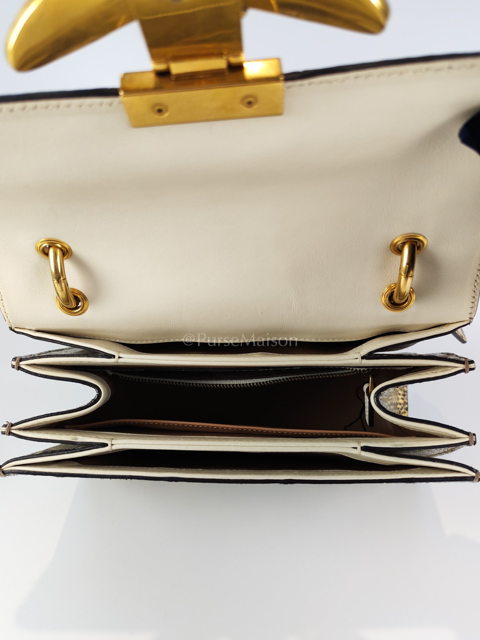 Python Queen Margaret “Loved” Top Handle Bag | Purse Maison Luxury Bags Shop