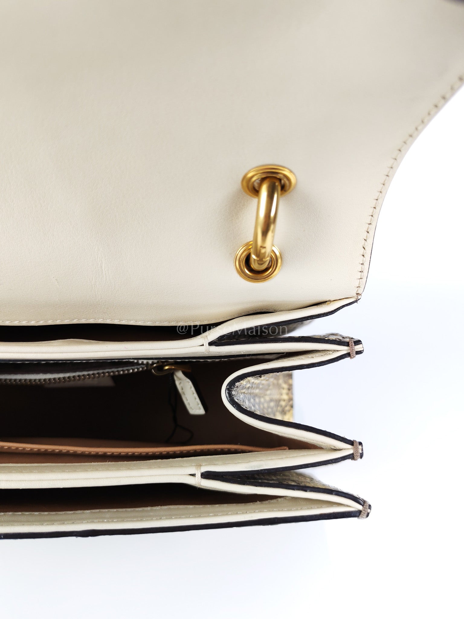 Python Queen Margaret “Loved” Top Handle Bag | Purse Maison Luxury Bags Shop