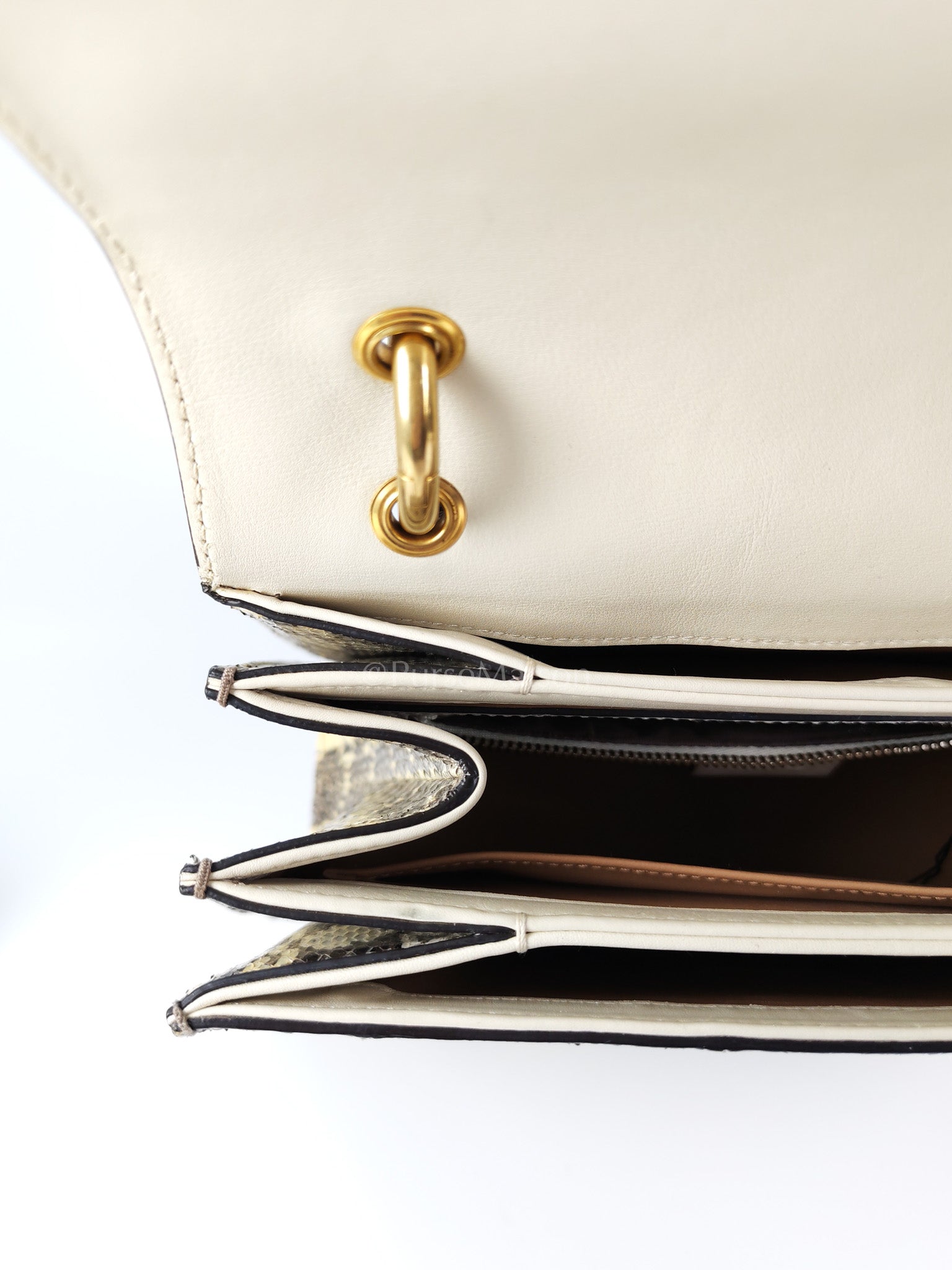 Python Queen Margaret “Loved” Top Handle Bag | Purse Maison Luxury Bags Shop