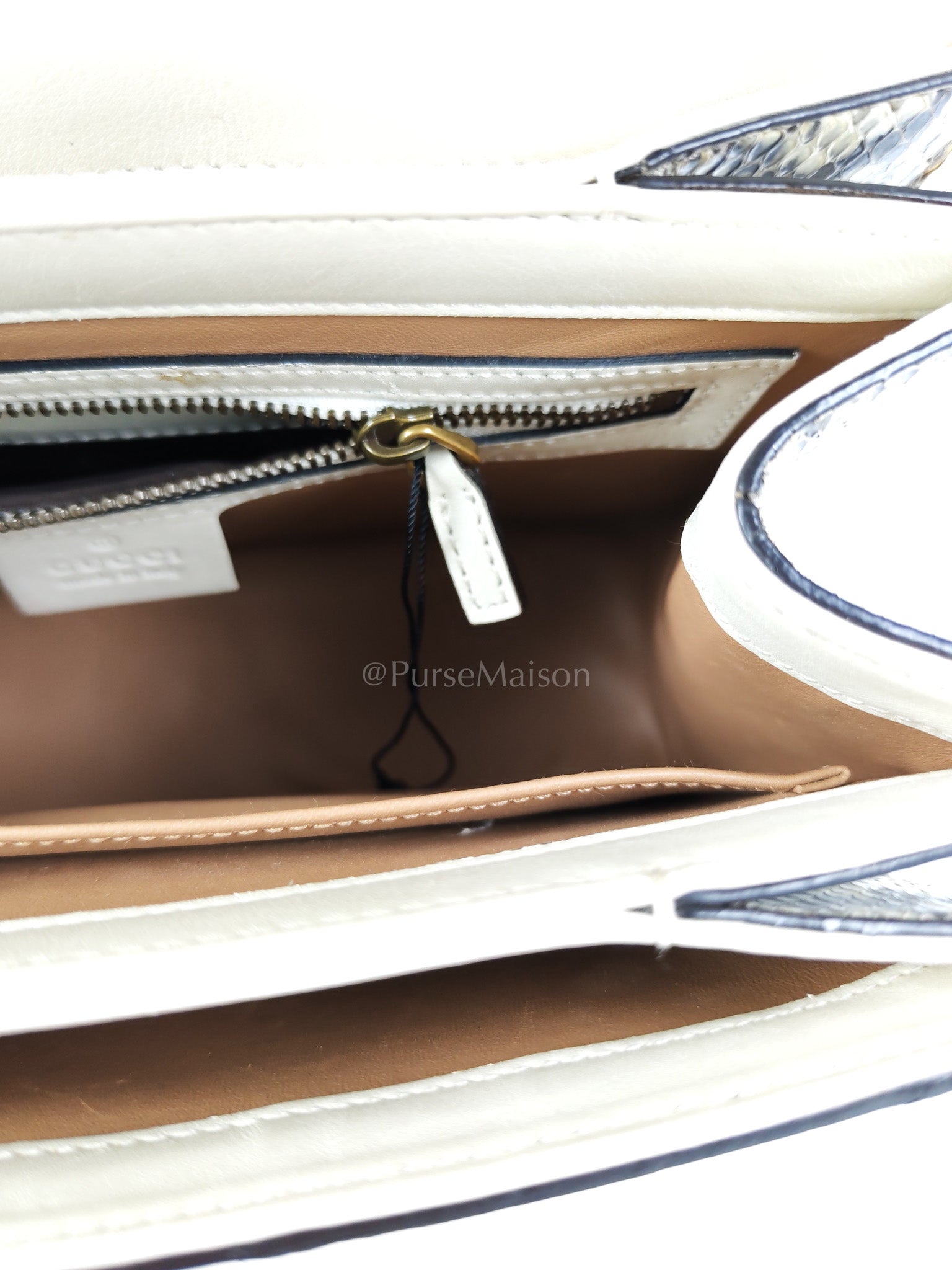 Python Queen Margaret “Loved” Top Handle Bag | Purse Maison Luxury Bags Shop