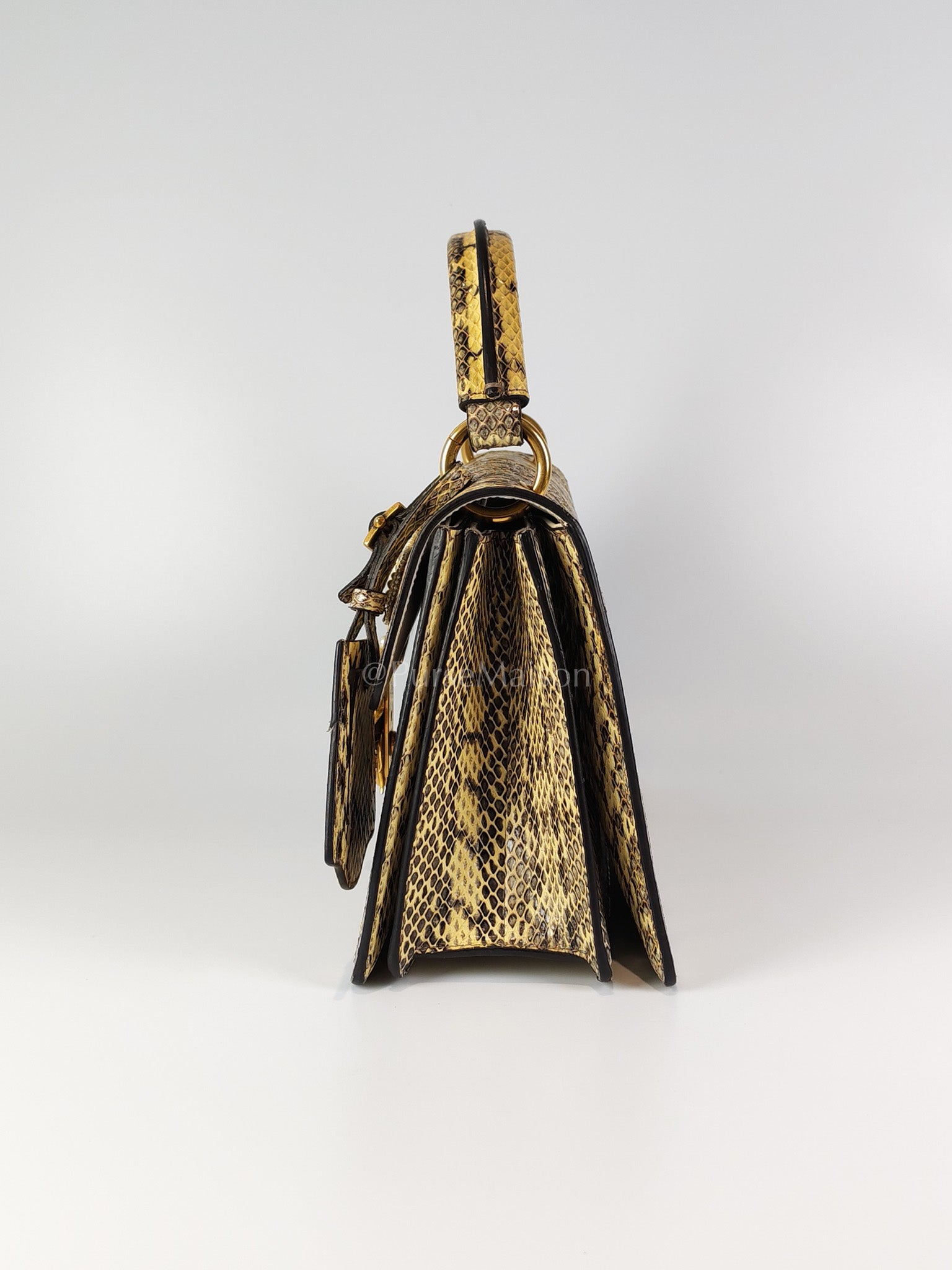 Python Queen Margaret “Loved” Top Handle Bag | Purse Maison Luxury Bags Shop