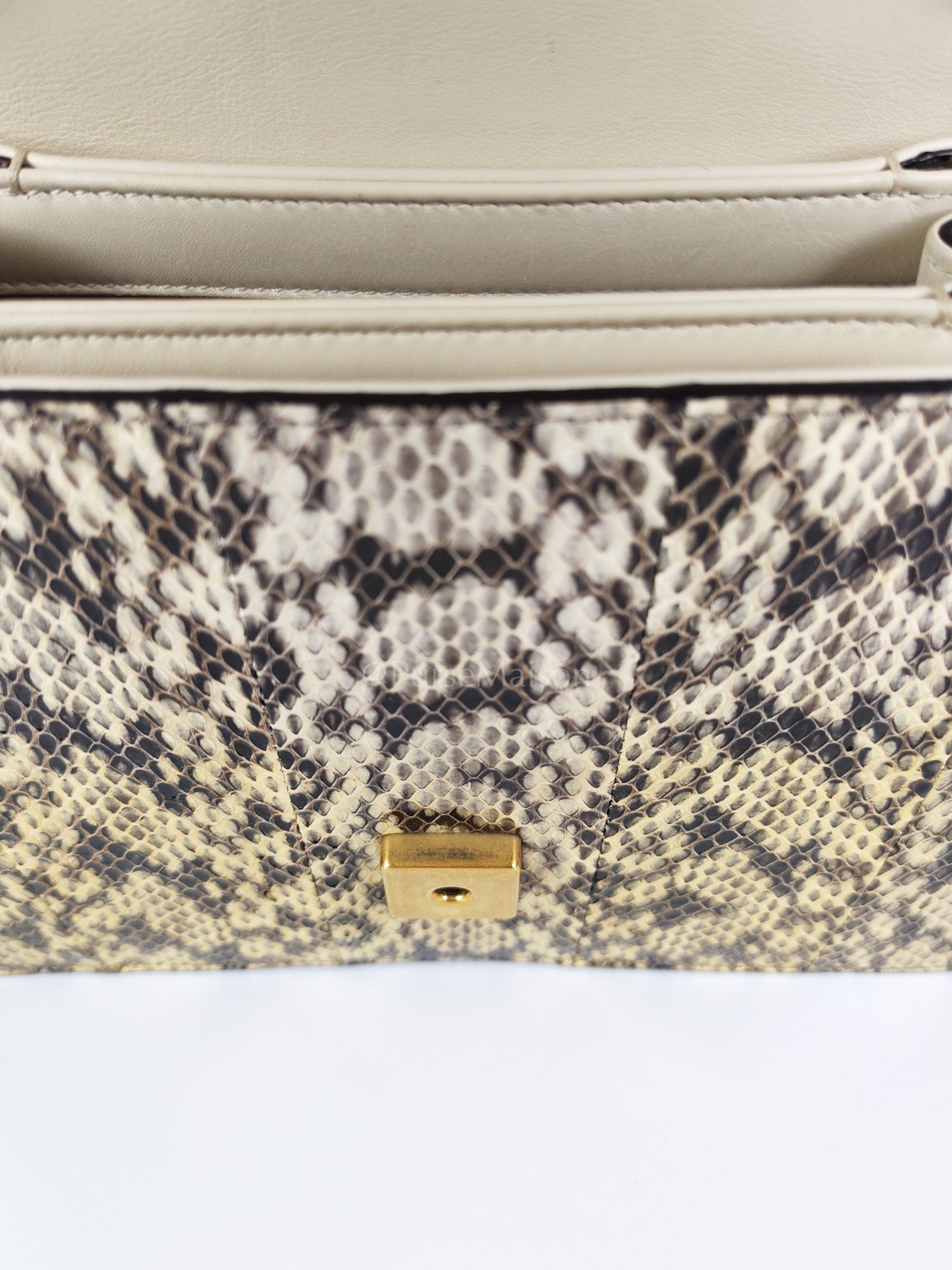 Python Queen Margaret “Loved” Top Handle Bag | Purse Maison Luxury Bags Shop