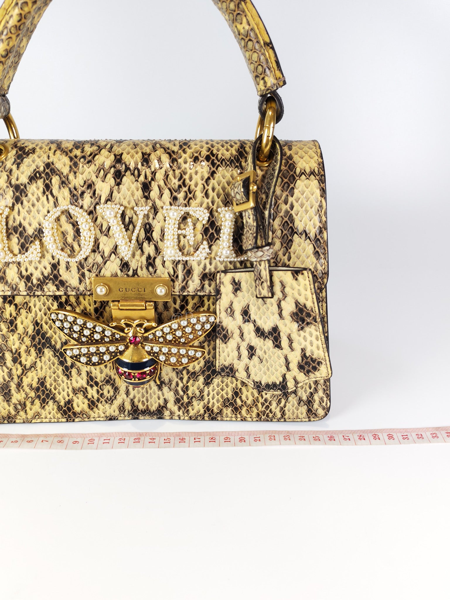 Python Queen Margaret “Loved” Top Handle Bag | Purse Maison Luxury Bags Shop