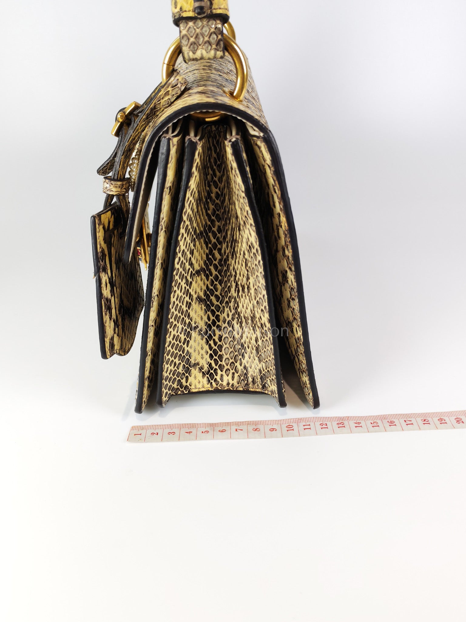 Python Queen Margaret “Loved” Top Handle Bag | Purse Maison Luxury Bags Shop