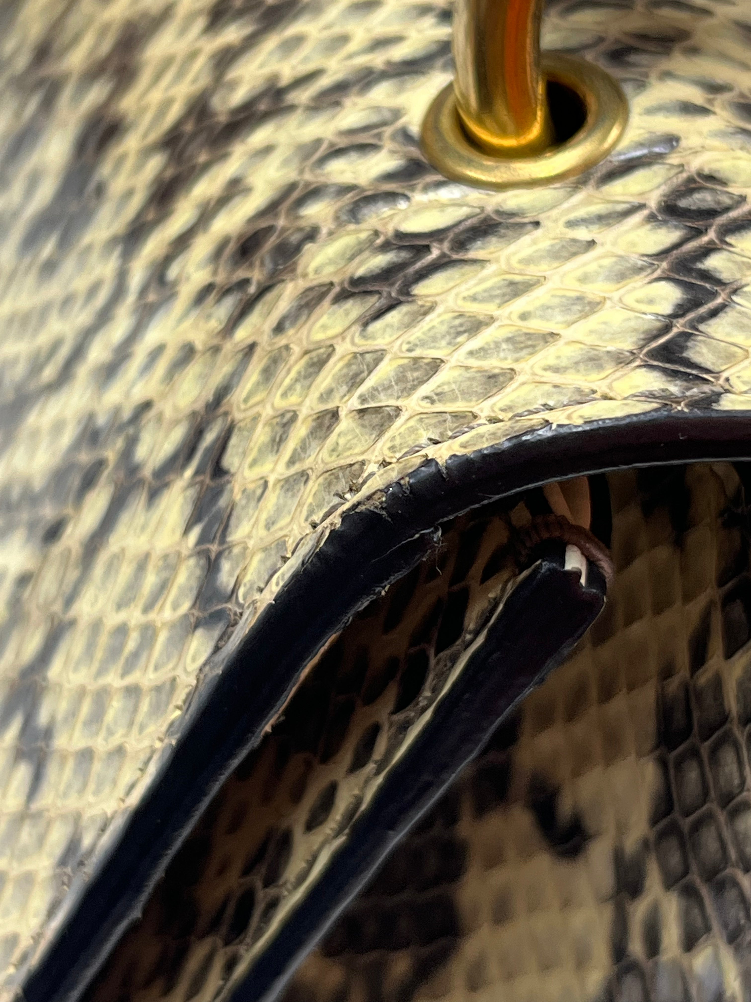 Python Queen Margaret “Loved” Top Handle Bag | Purse Maison Luxury Bags Shop