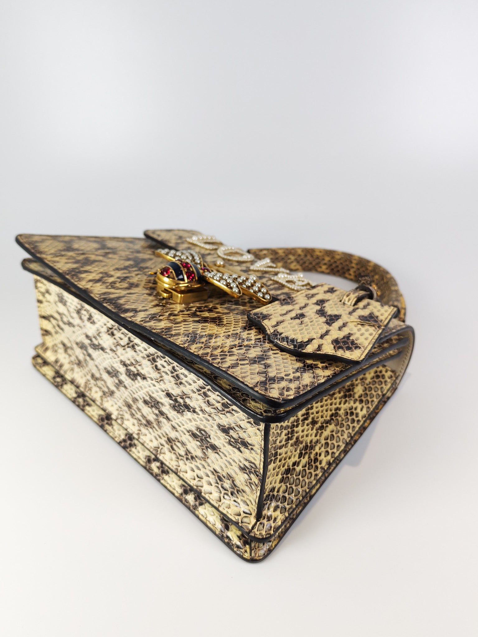 Python Queen Margaret “Loved” Top Handle Bag | Purse Maison Luxury Bags Shop
