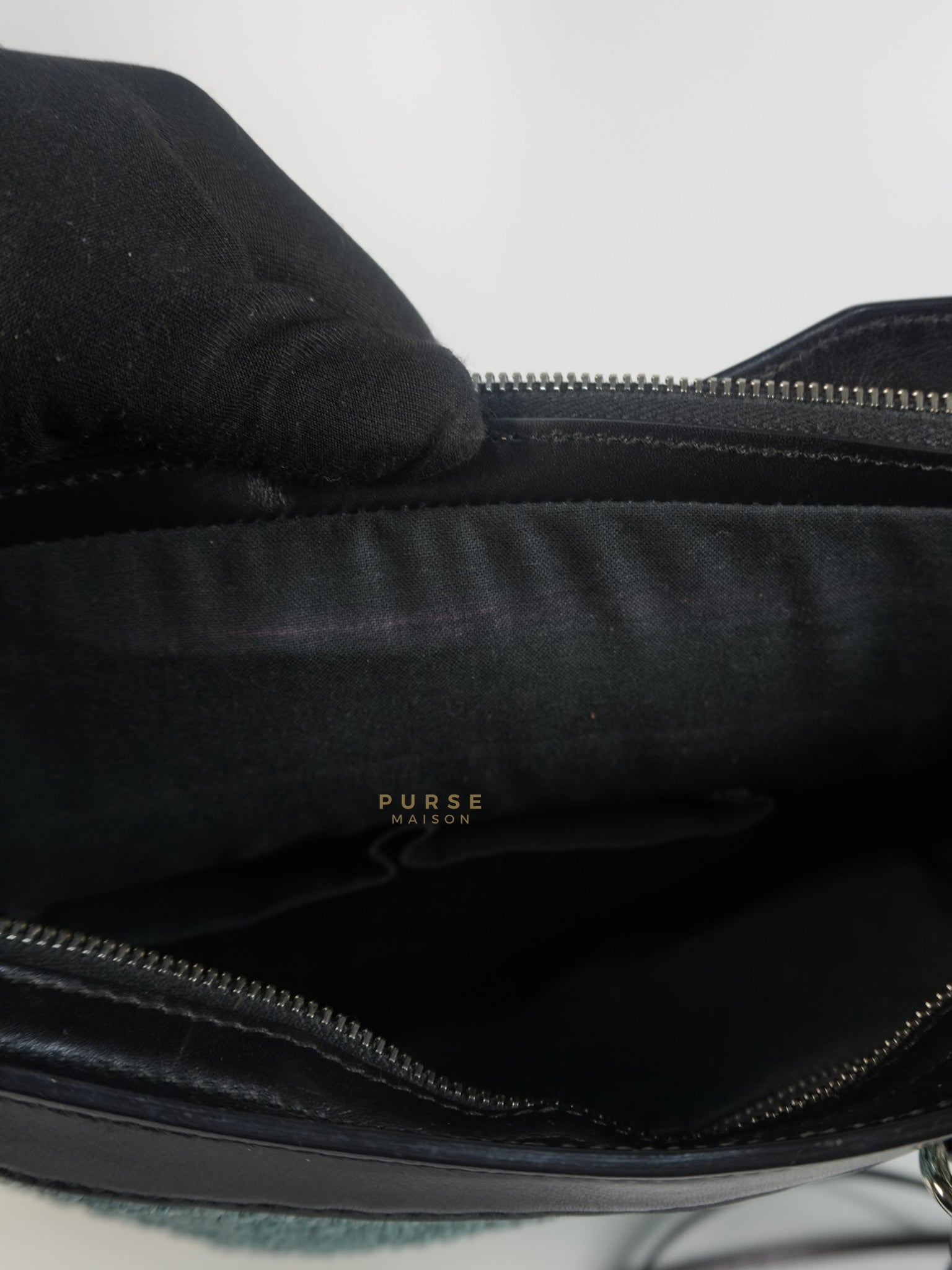 Raffia Bicolor City Medium Metallic Shoulder Bag | Purse Maison Luxury Bags Shop