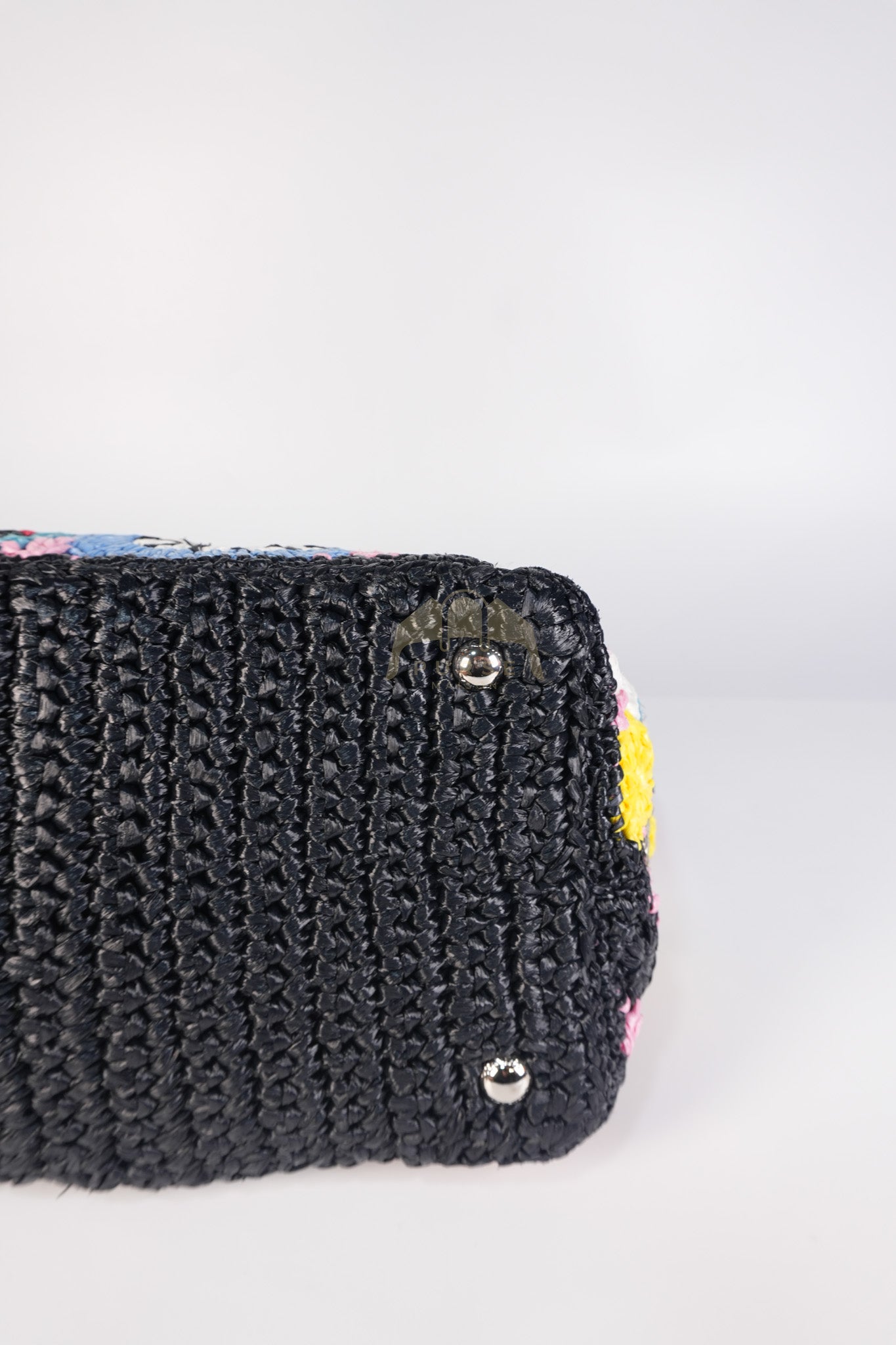 Raffia Circle Multicolour Tote Bag | Purse Maison Luxury Bags Shop